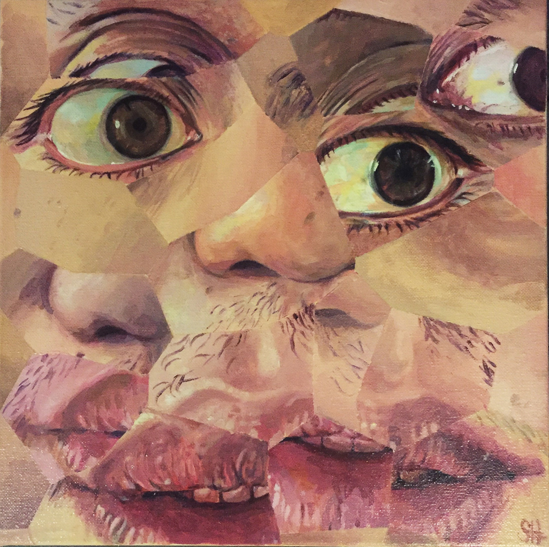 Pantau I, 2017, Acrylic on Canvas, 35.5cm x 35.5cm