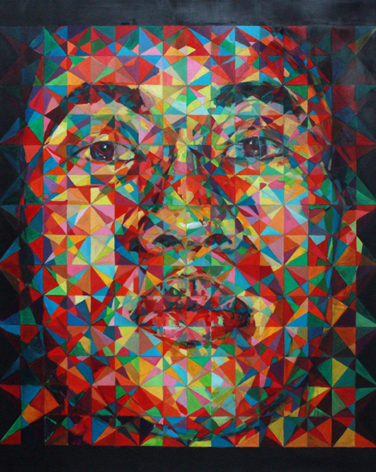 Infinite Line of Human, 2012, Oil on Canvas, 152cm x 122cm
