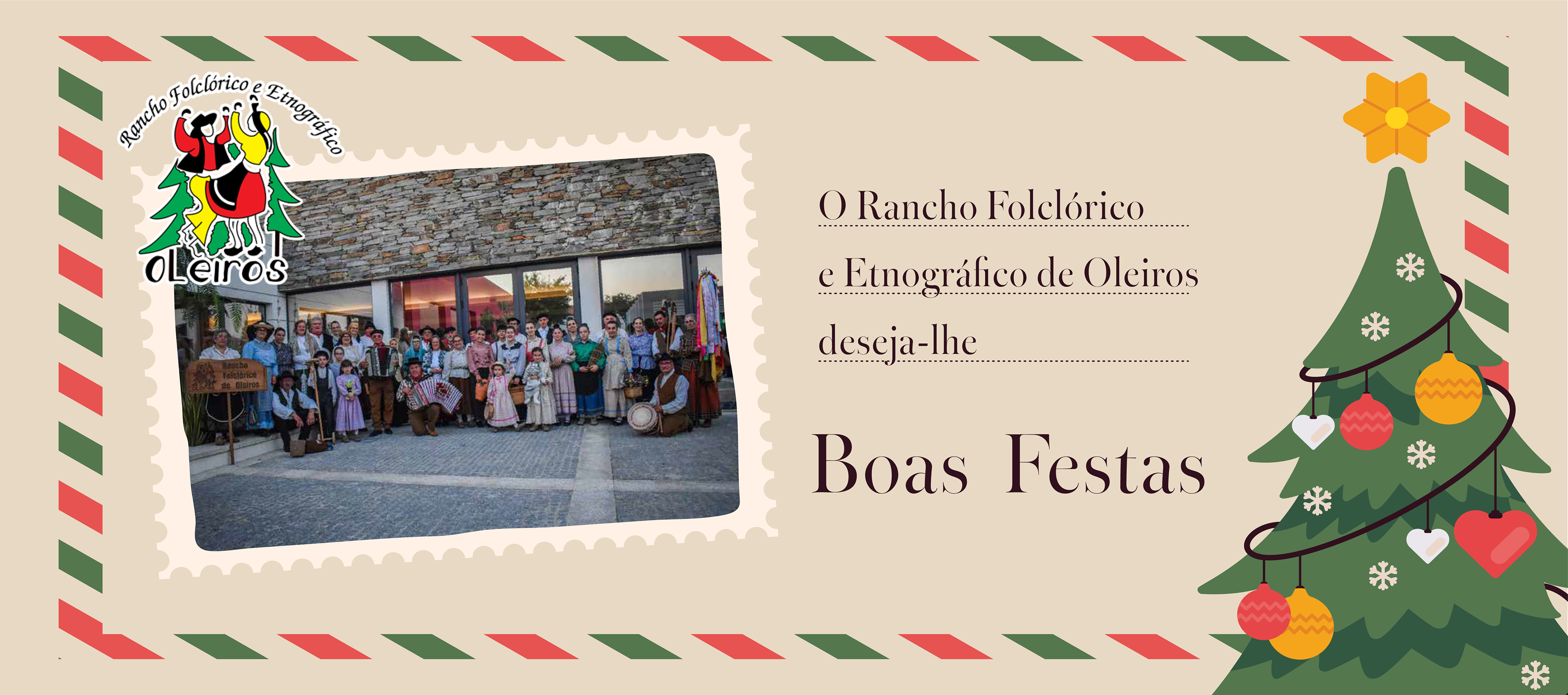 Rancho Folclórico de Oleiros Happy Holidays Digital Poster 2025 