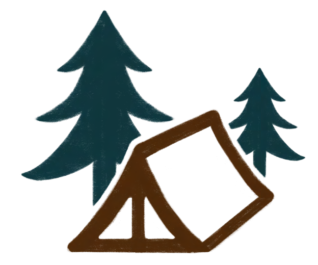"Oleiros" Street Sign Illustration - Camping