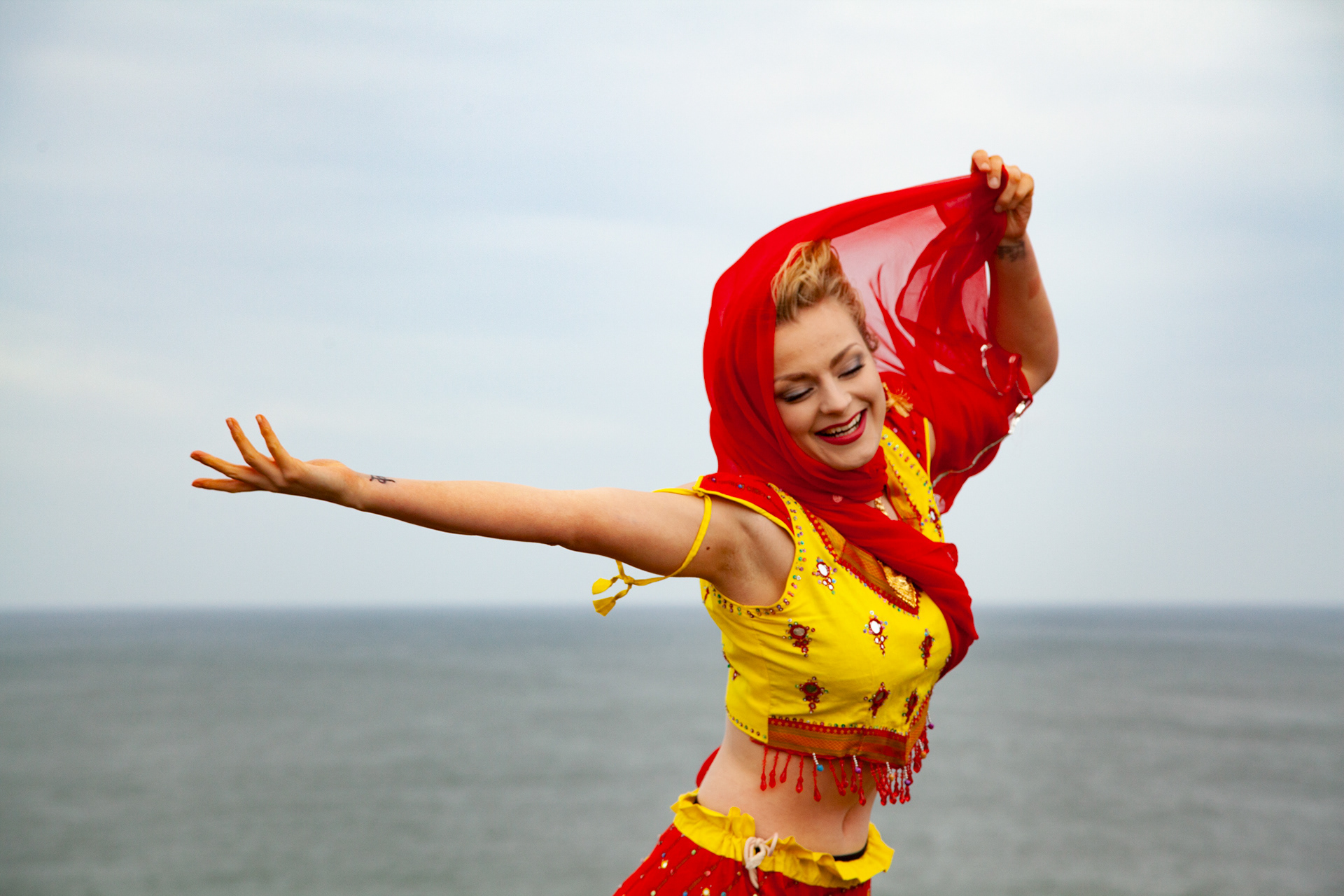 Shelley Eva Haden, Dancer, Saltburn beach