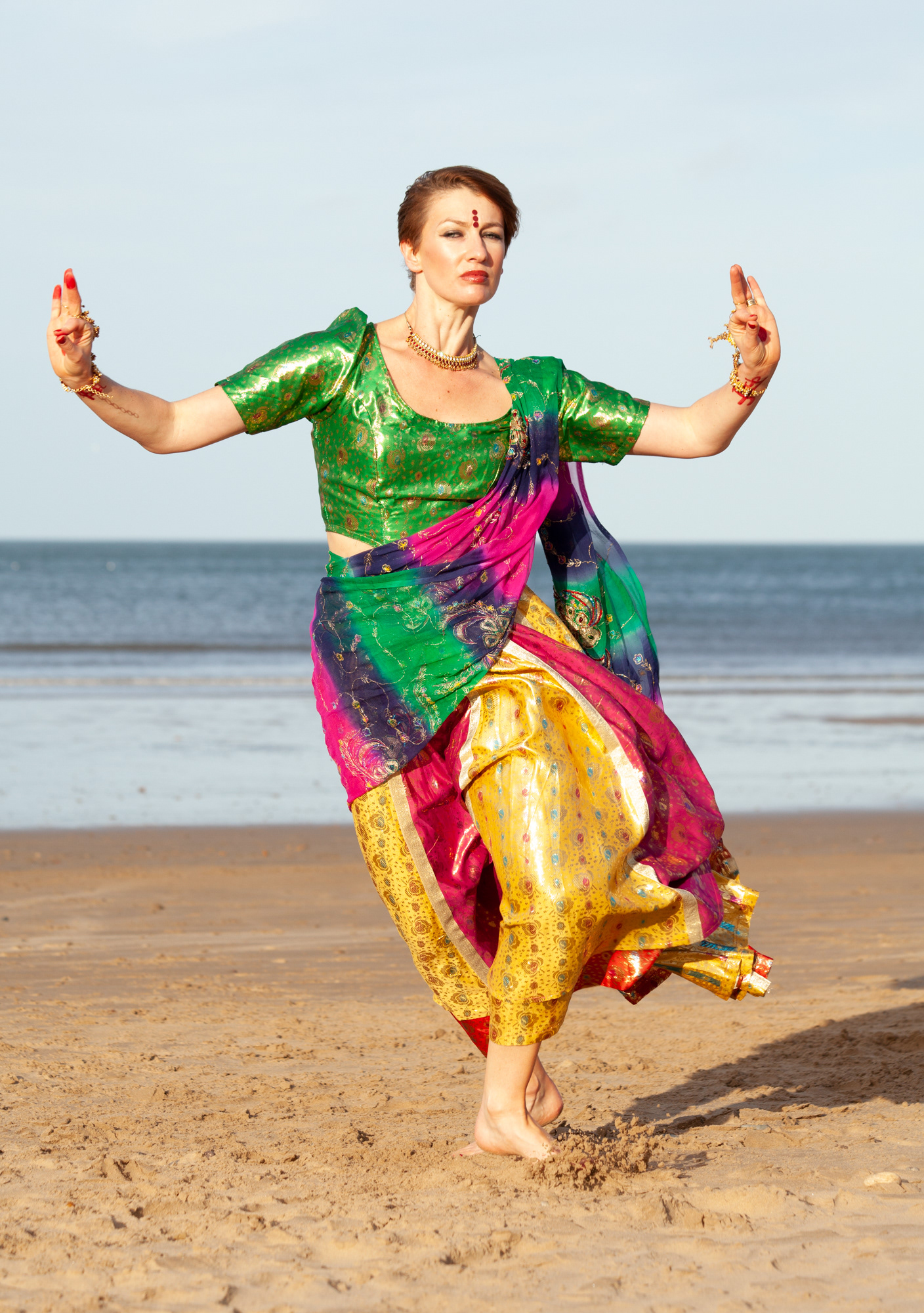 Estelle Reed, Dancer, Saltburn beach