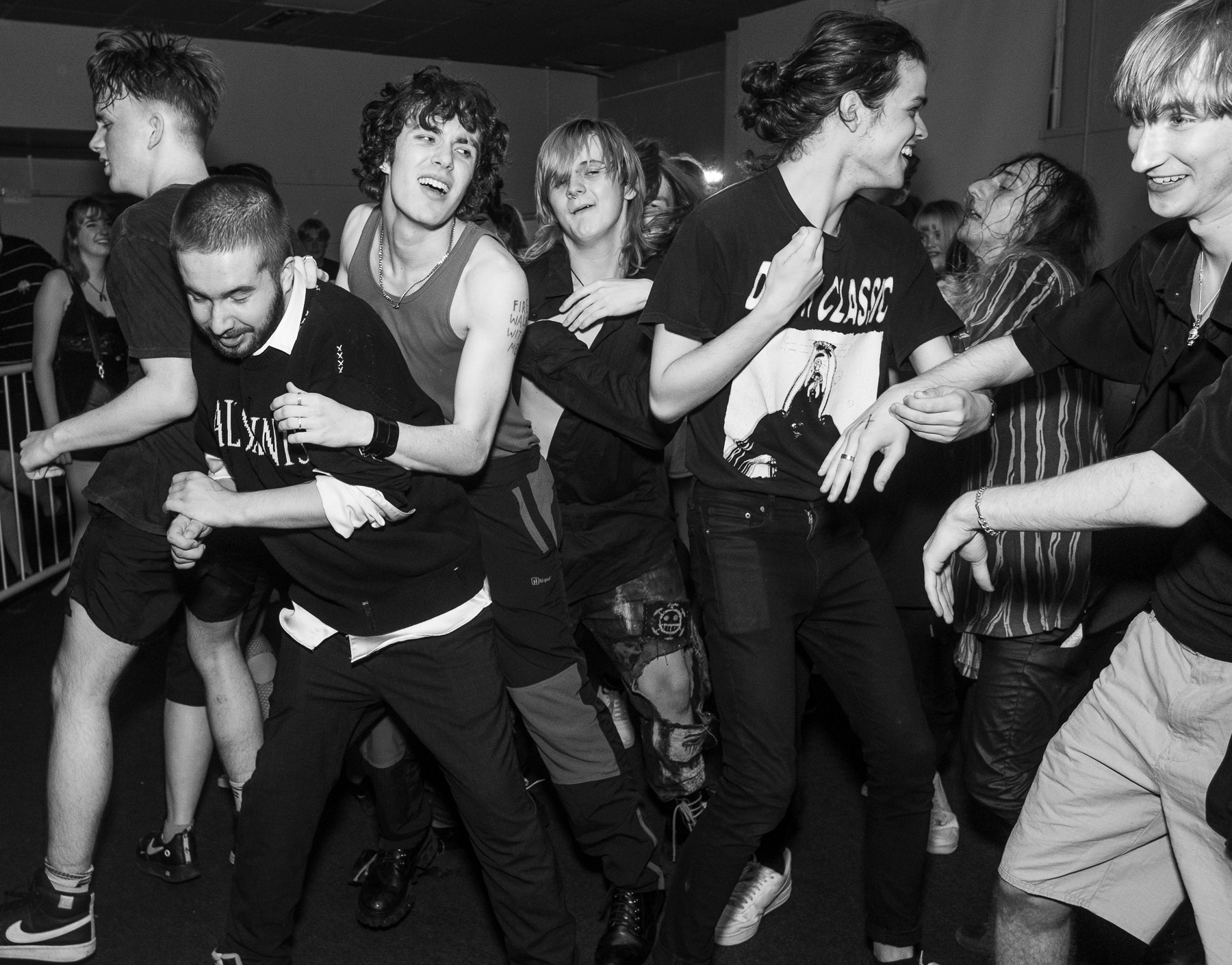 Crowd moshing Base Camp Boro