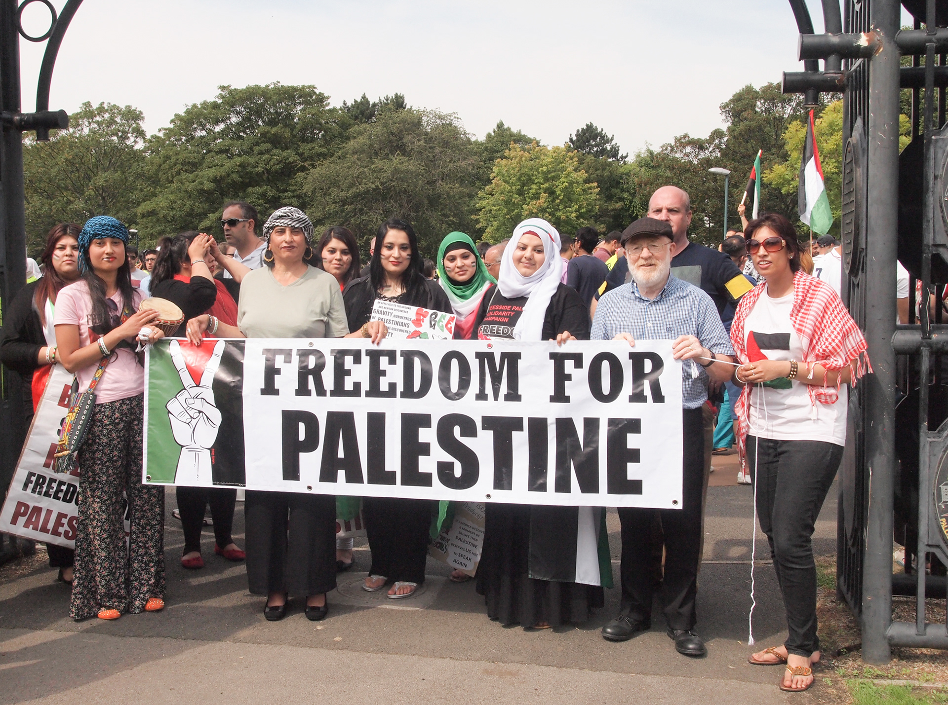 Palestine protests; Middlesbrough Summer 2014
