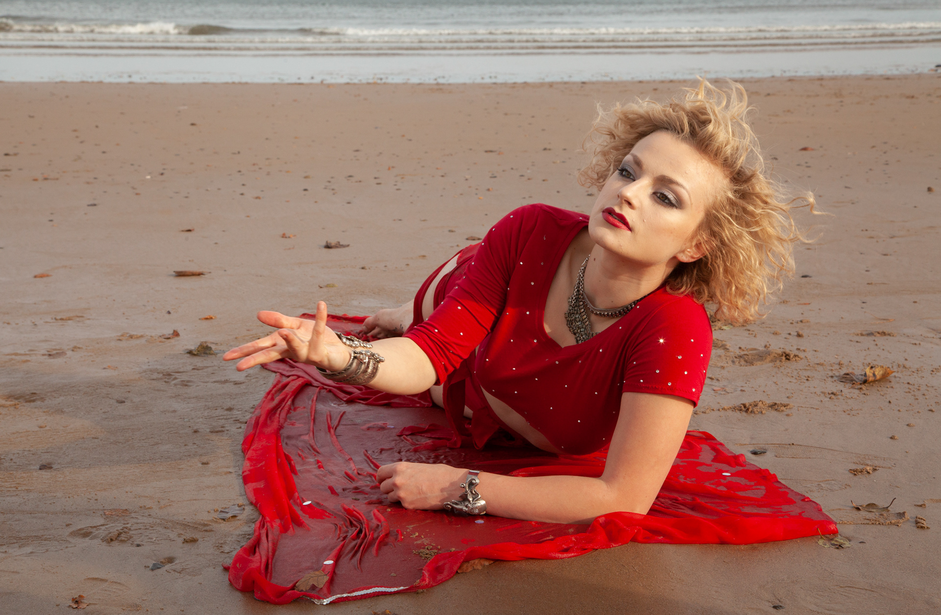Shelley Eva Haden, Dancer, Saltburn beach