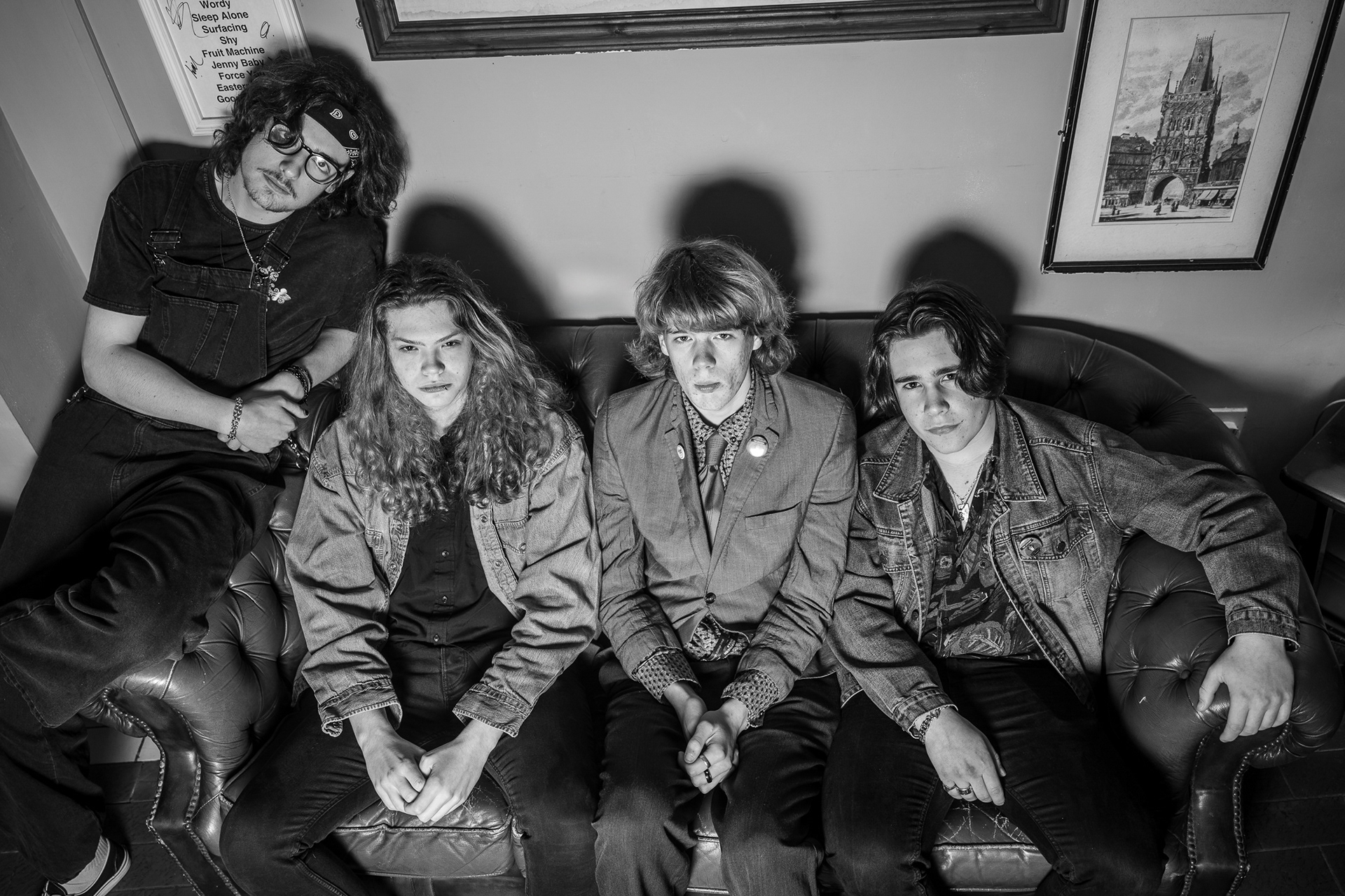 Wingz of The Monkey Pre-gig Green room Stockton