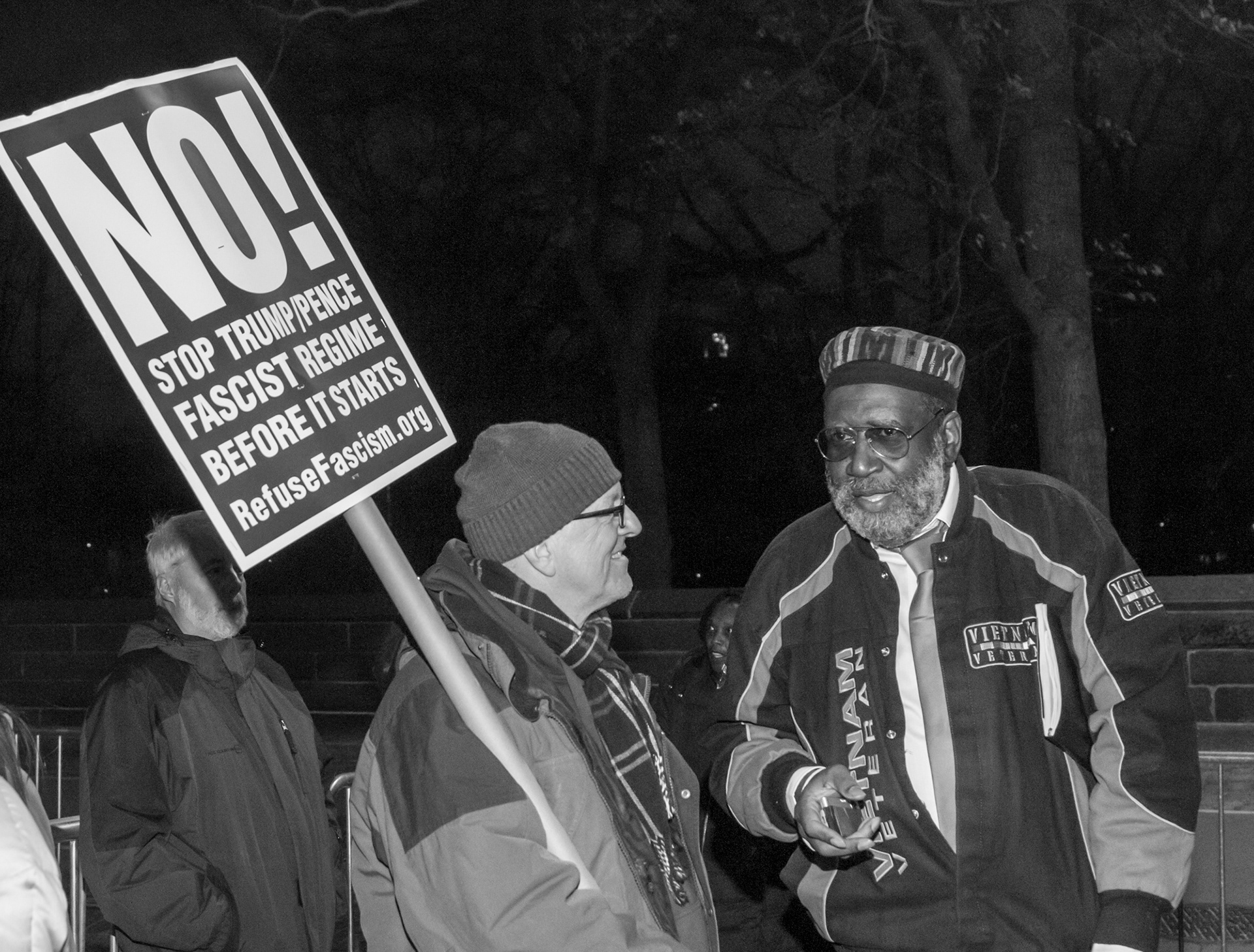 Protest at Trump Inauguration New York 19-01-2016