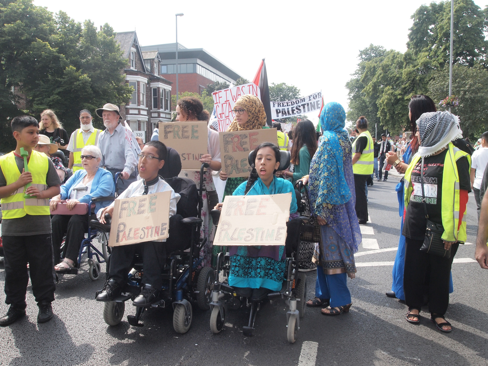 Palestine protests; Middlesbrough Summer 2014