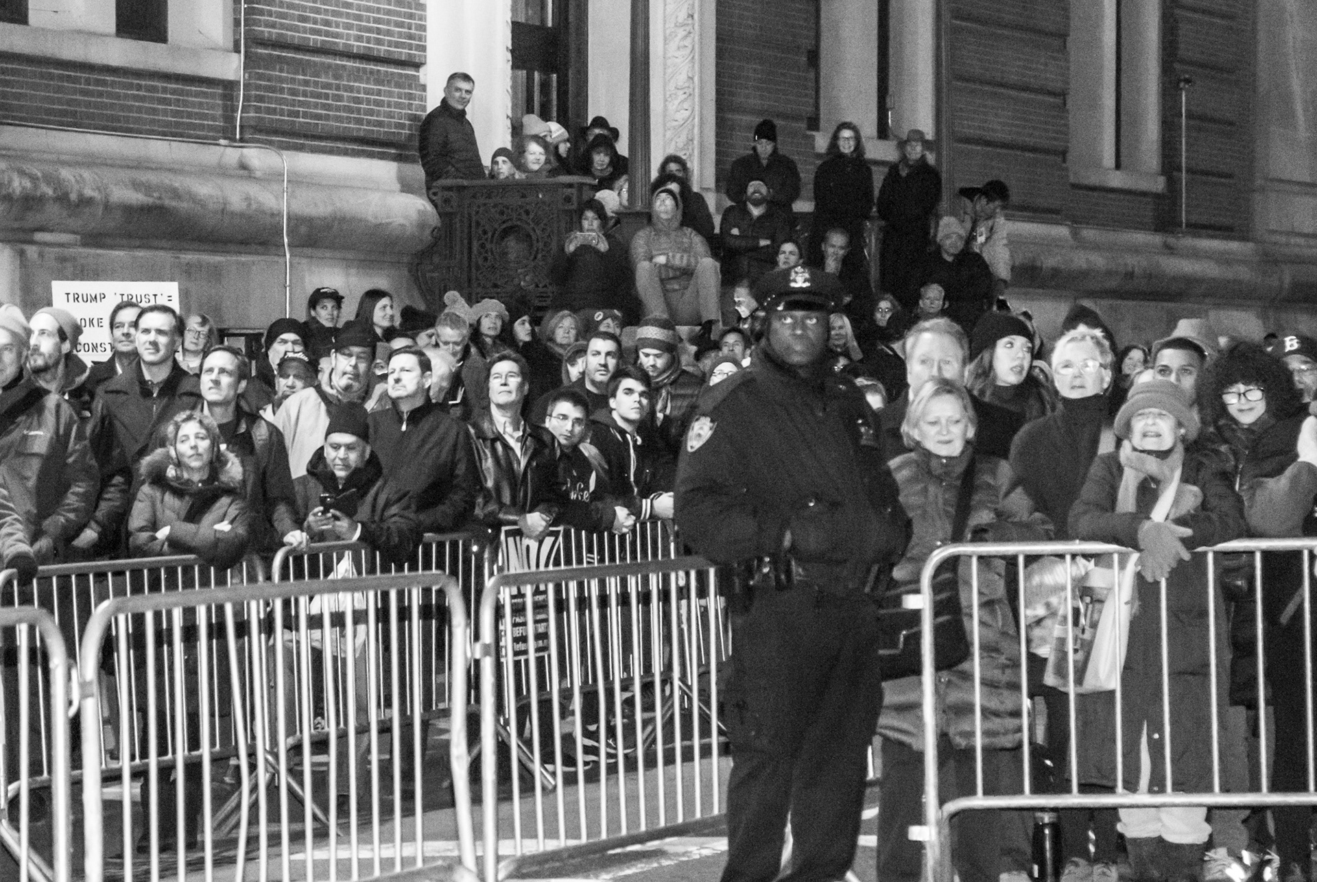 Protest at Trump Inauguration New York 19-01-2016