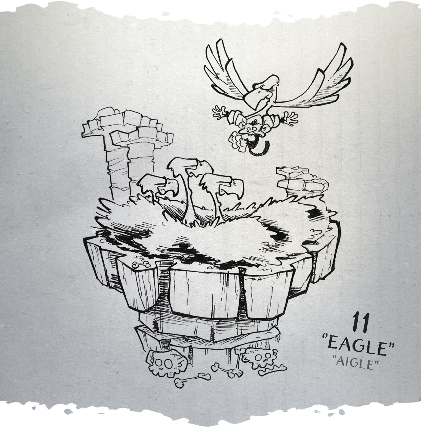 inktober batt cauchy - eagle aigle
