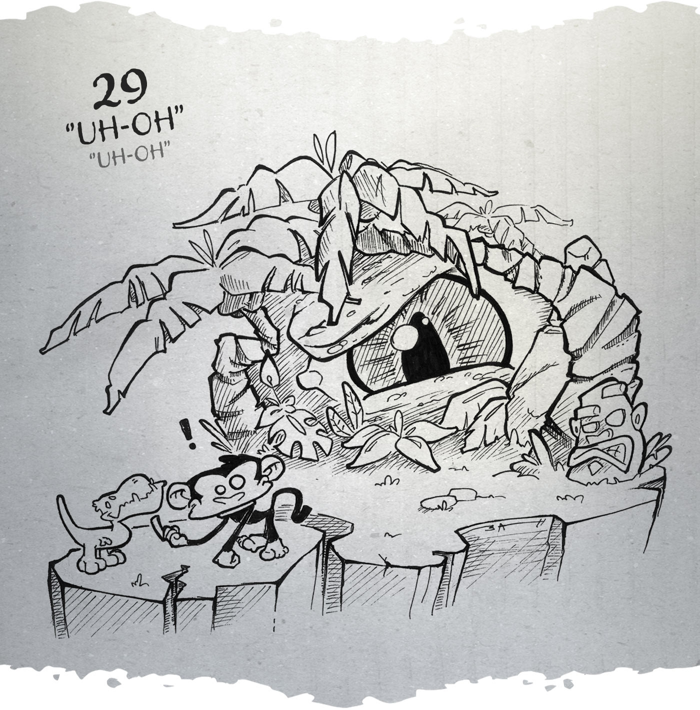 inktober batt cauchy - uh-oh