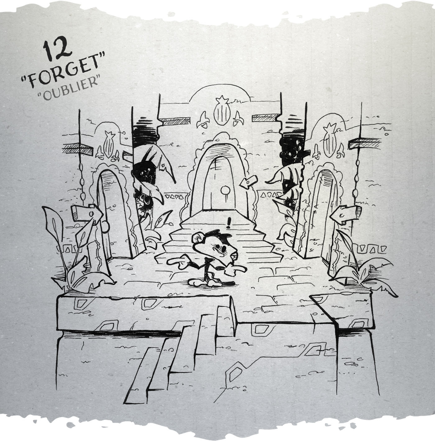 inktober batt cauchy - forget oublier