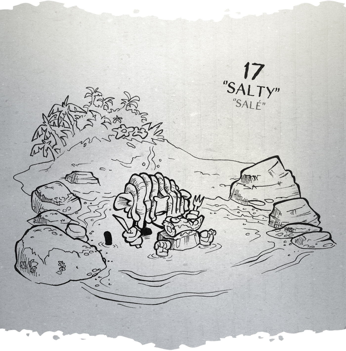 inktober batt cauchy - salty salé