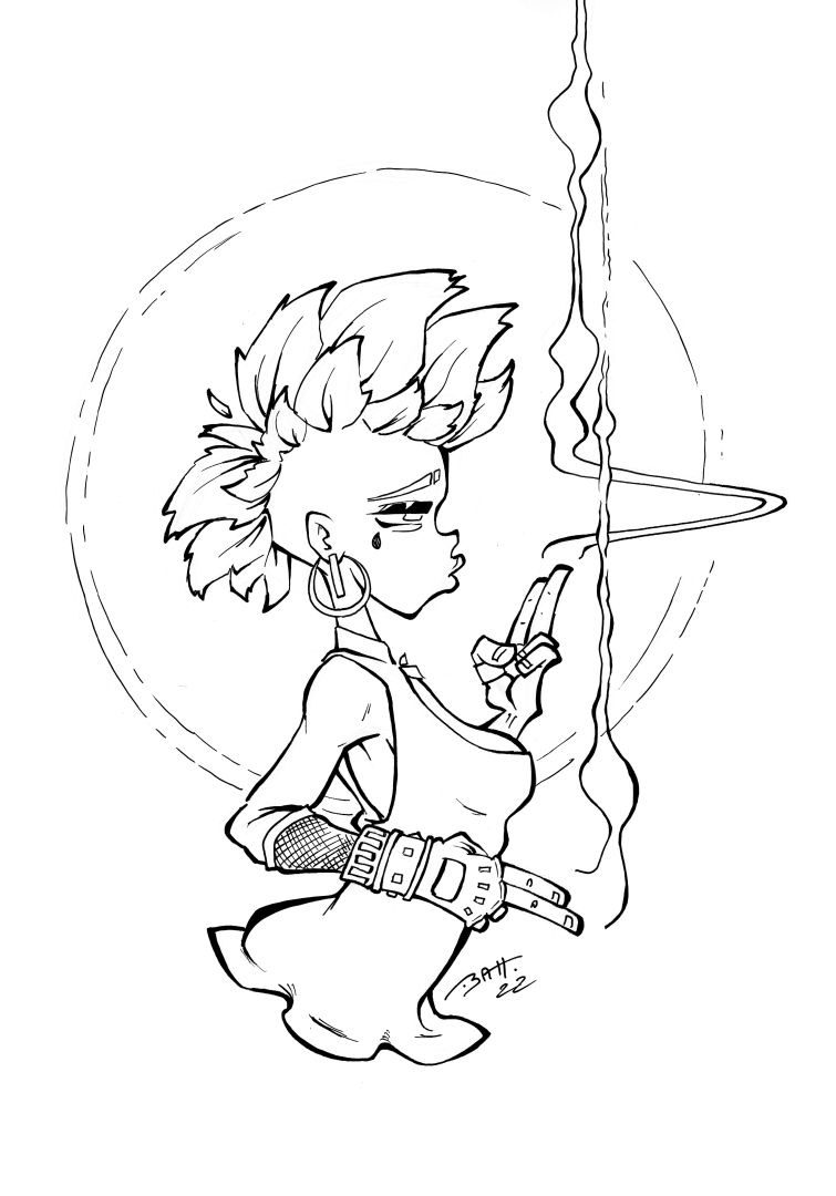 trait noir et blanc / line
