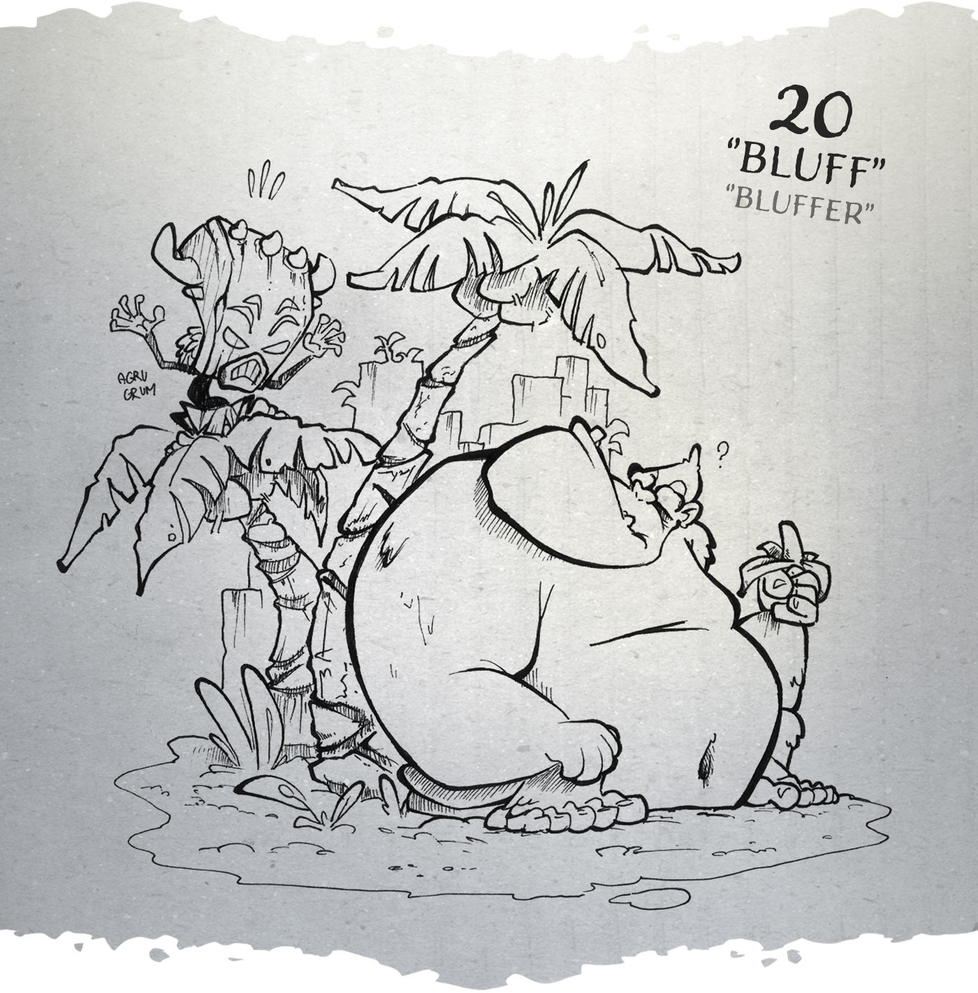 inktober batt cauchy - bluff