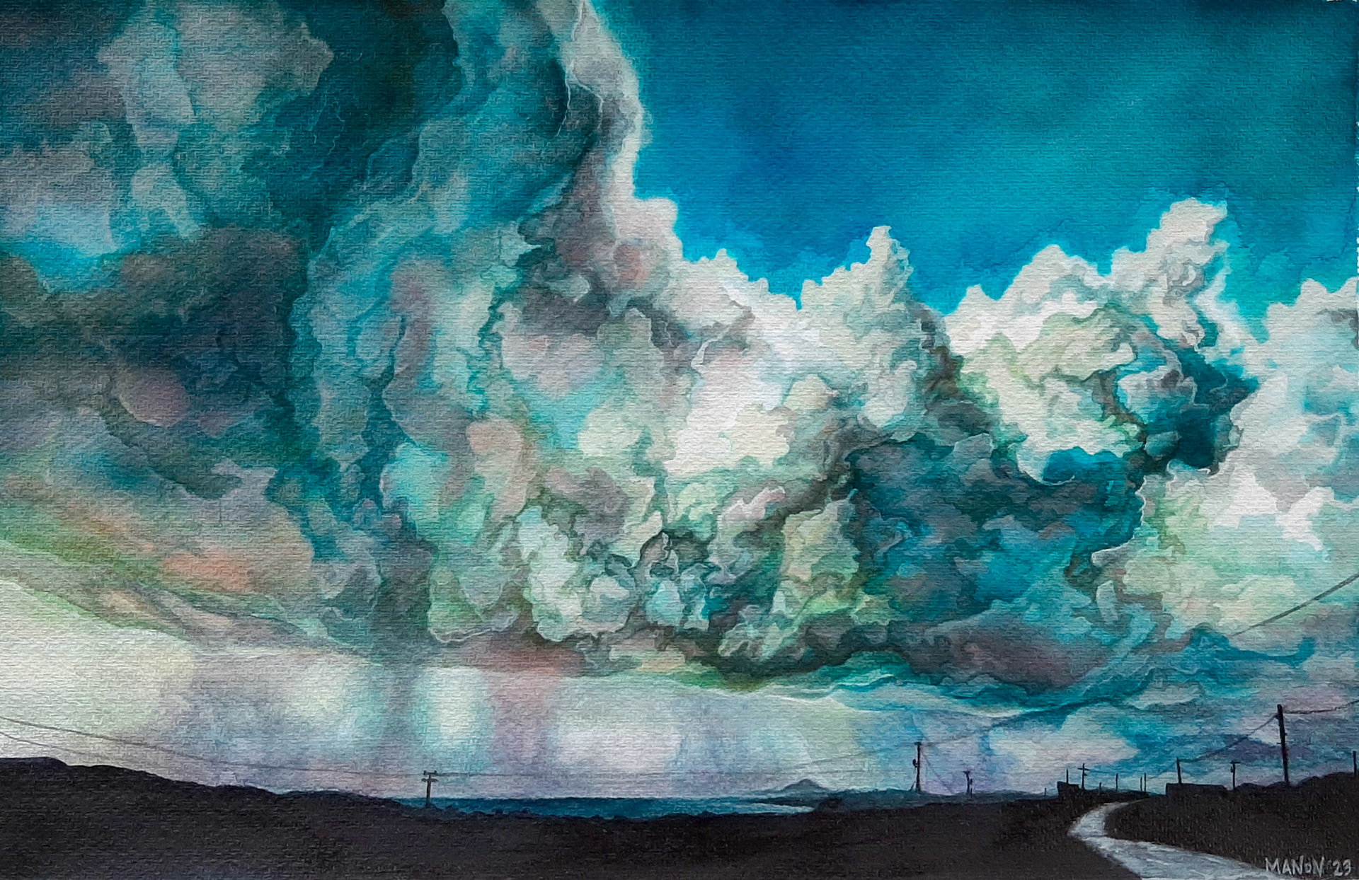 Streamstown Sky- Watercolour