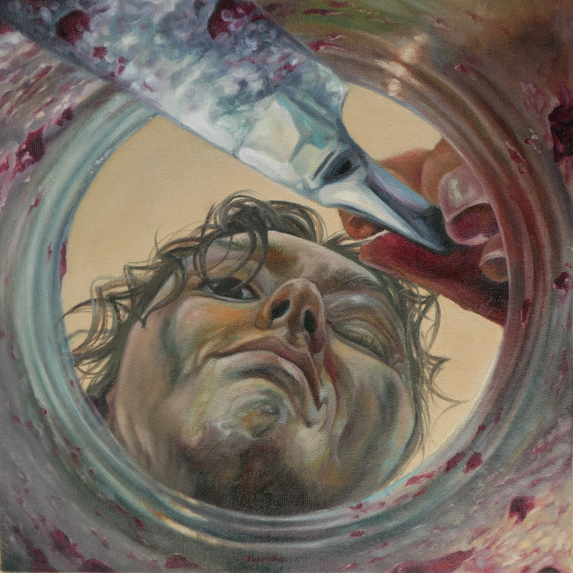 Last bit of jam-Oil on canvas