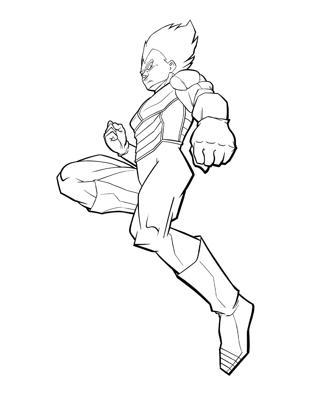Low Angle Flying Vegeta Inks