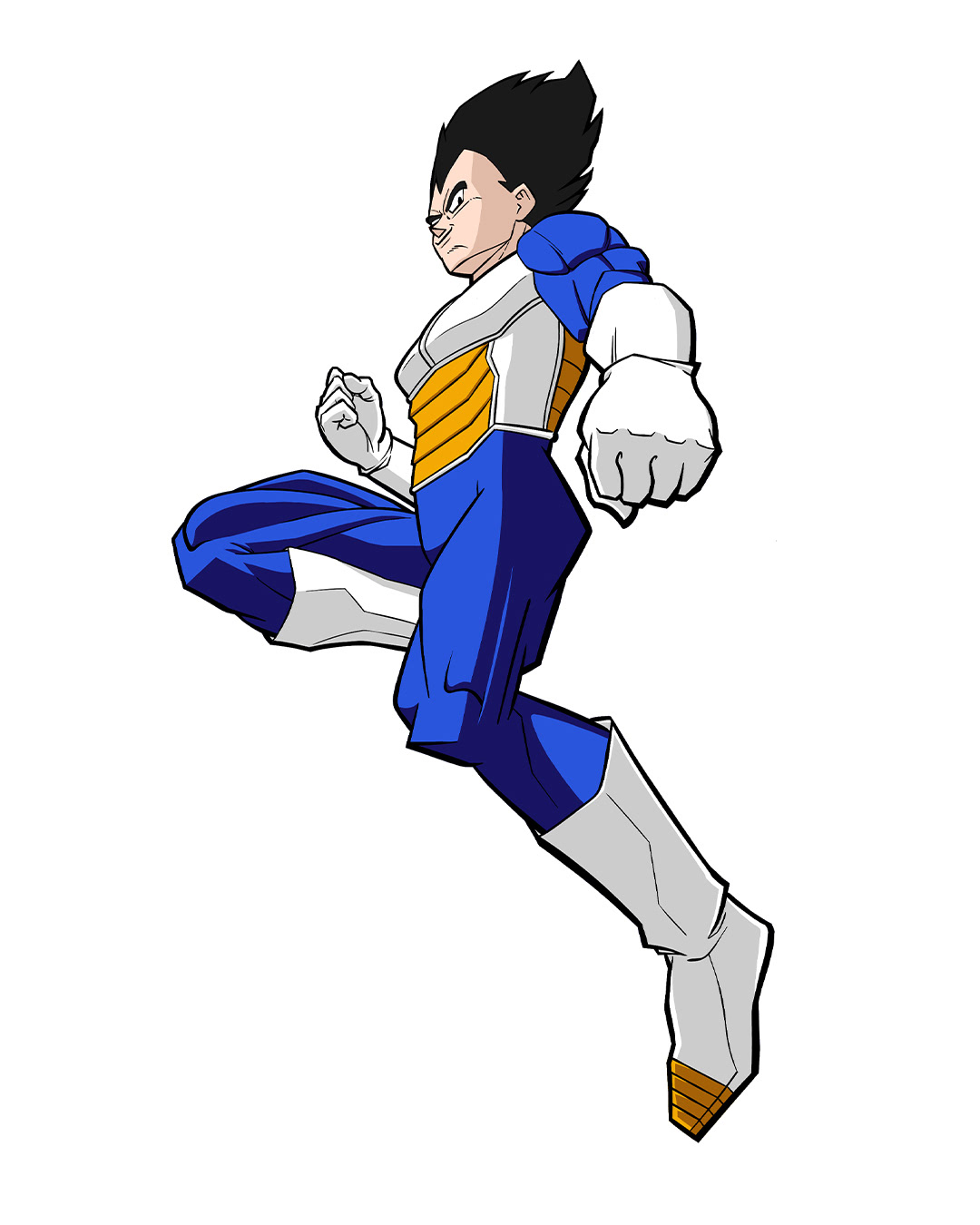 Low Angle Flying Vegeta Colours