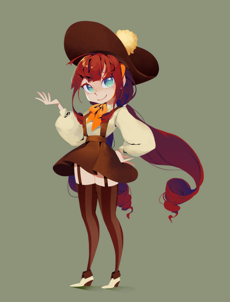 Original Concept Design : Red Hair Girl, 2020