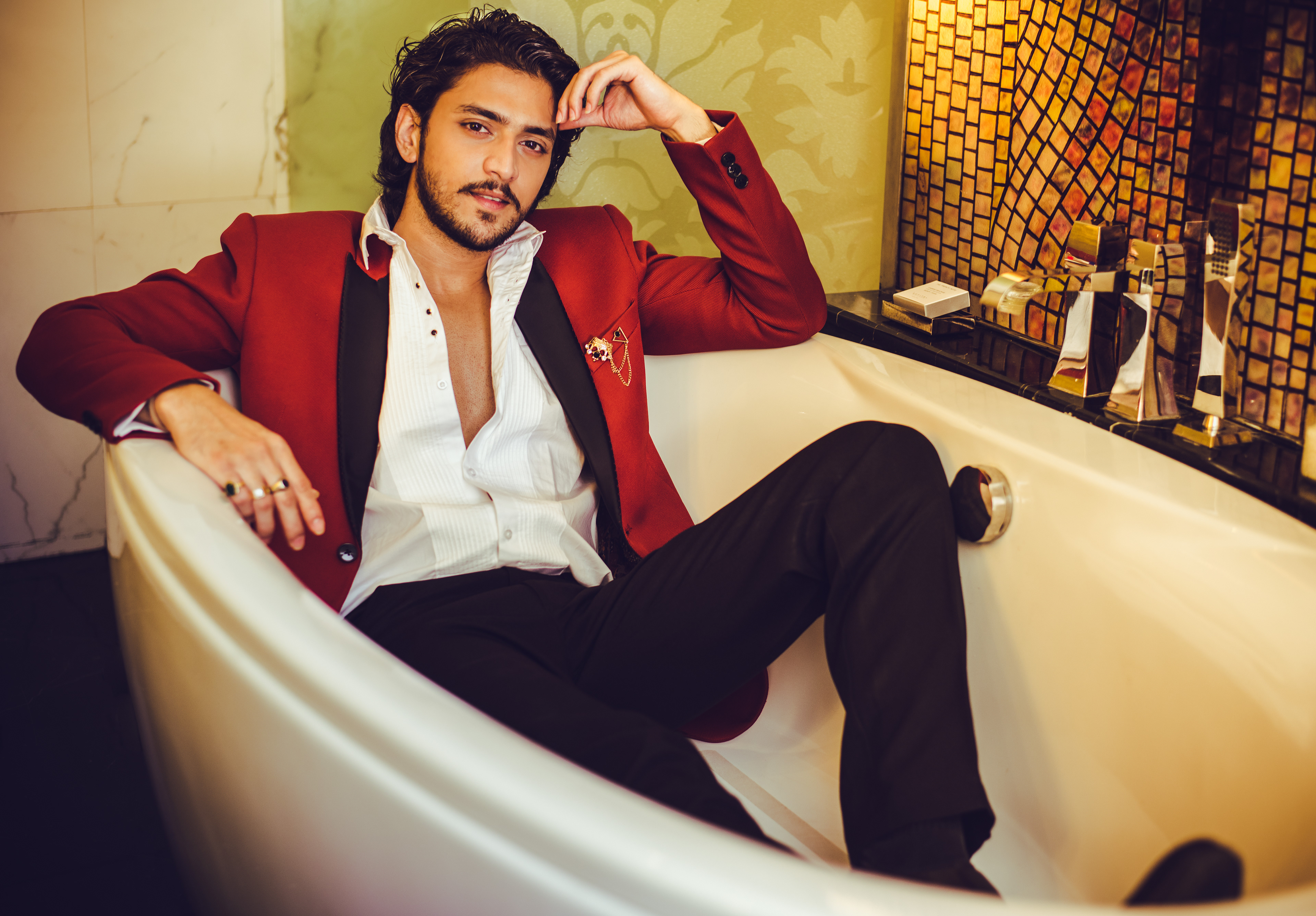 igh-end editorial-style shoot of Shakalaka Boom Boom Actor - Kinshuk Vaidya by Argho Photography, Mumbai