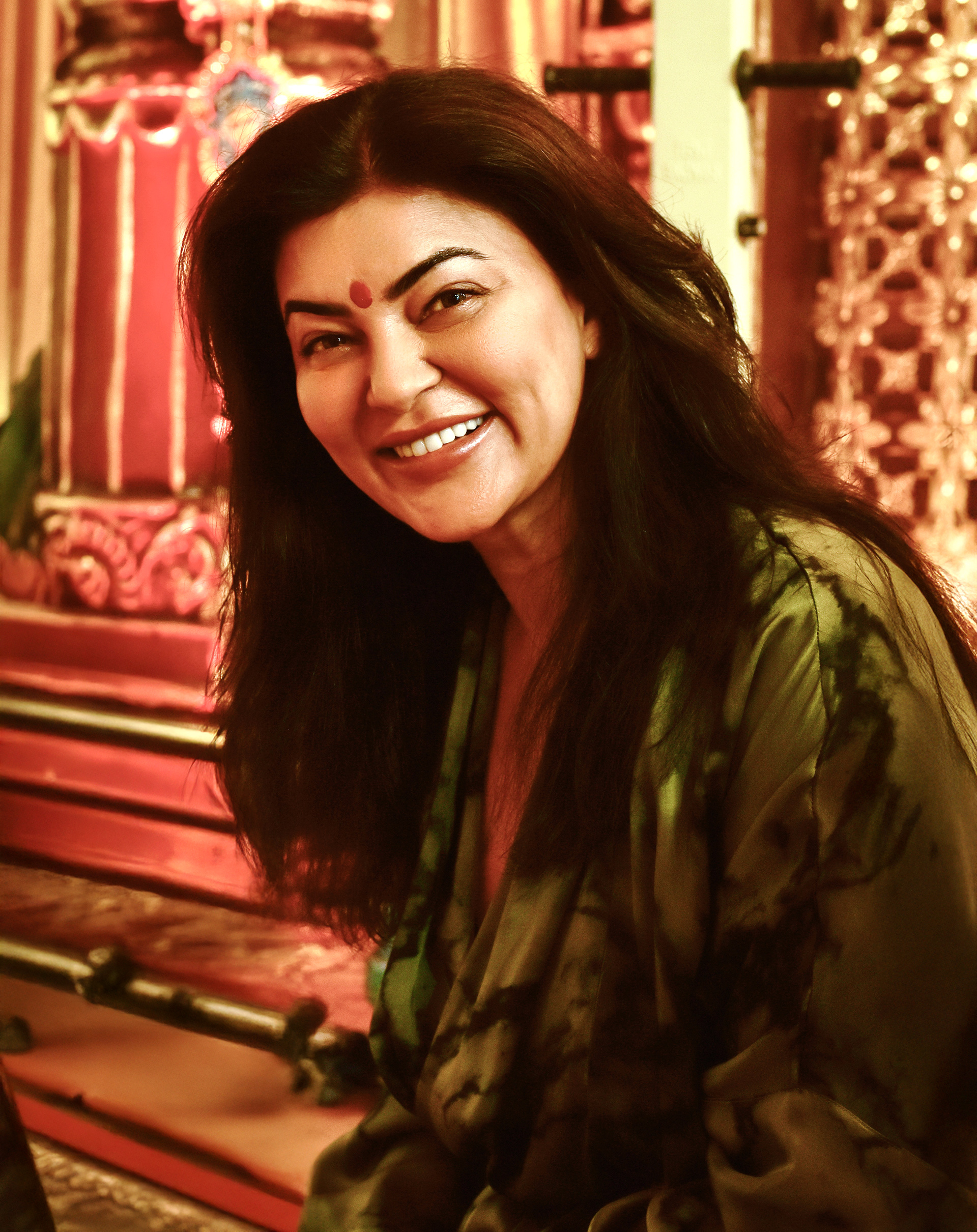 Portrait of Bollywood actress Sushmita Sen by celebrity photographer in Mumbai