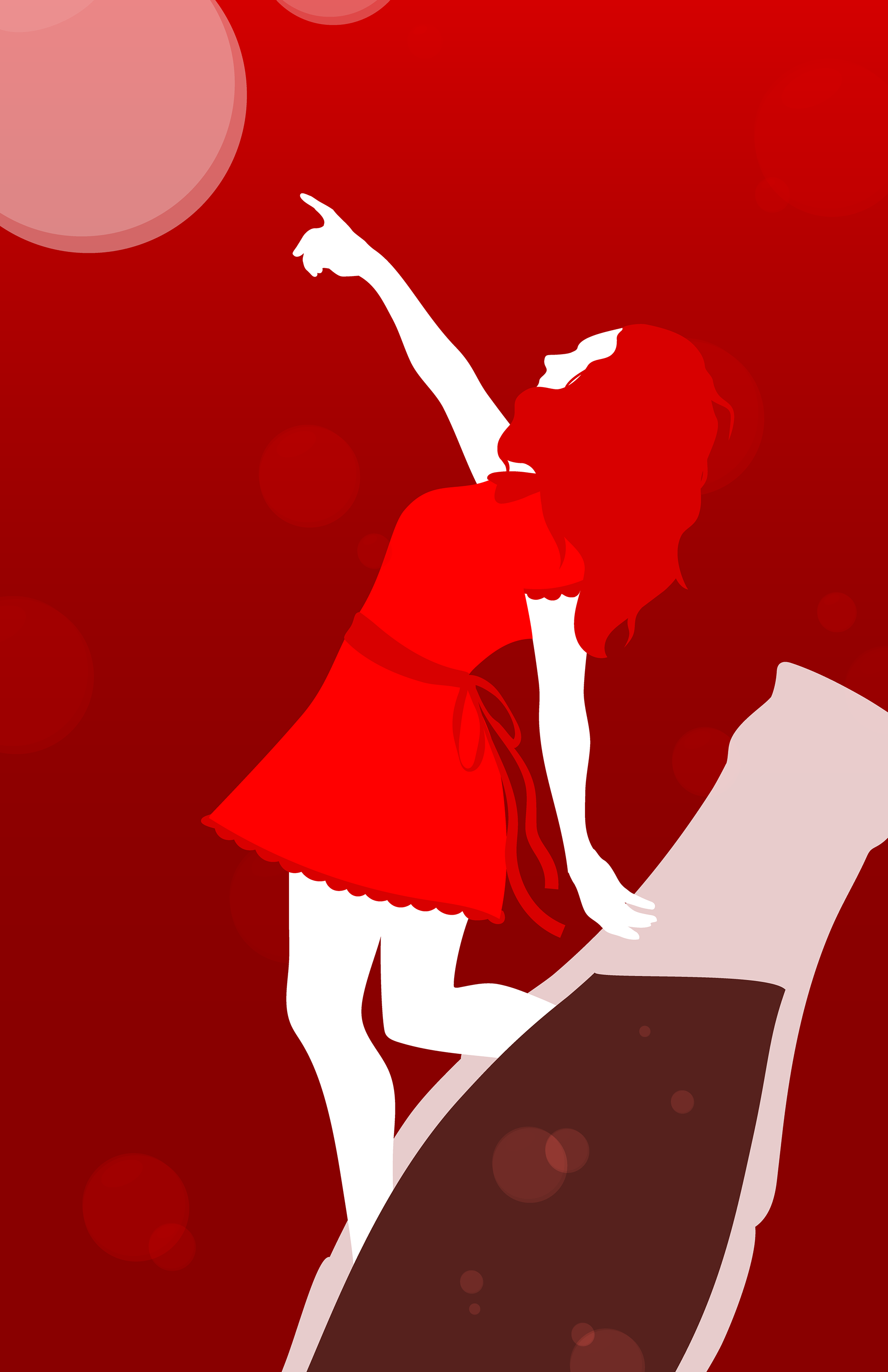 inspired by soda ads, created using Adobe Illustrator