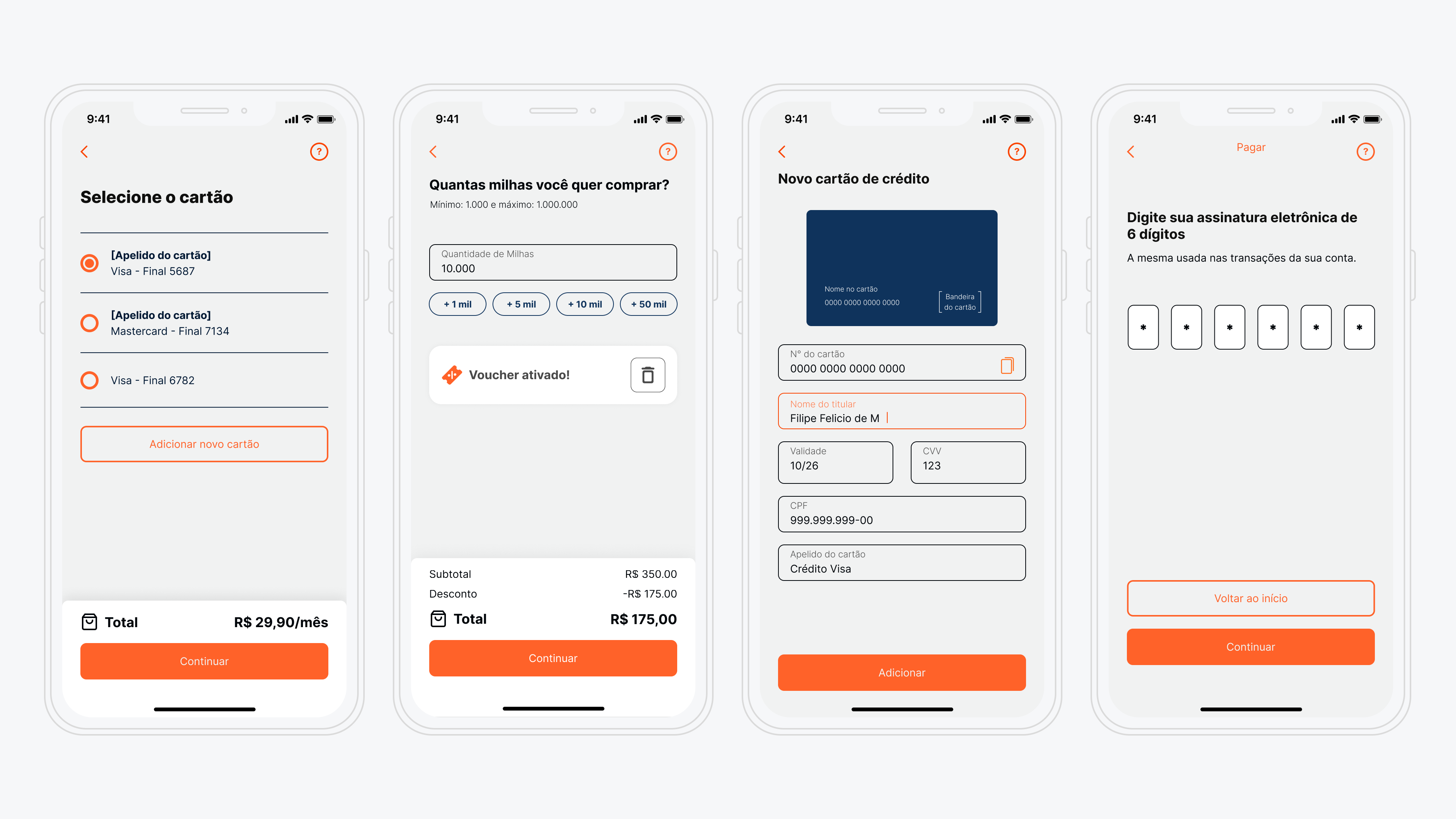 The old UI Design using the white label library.