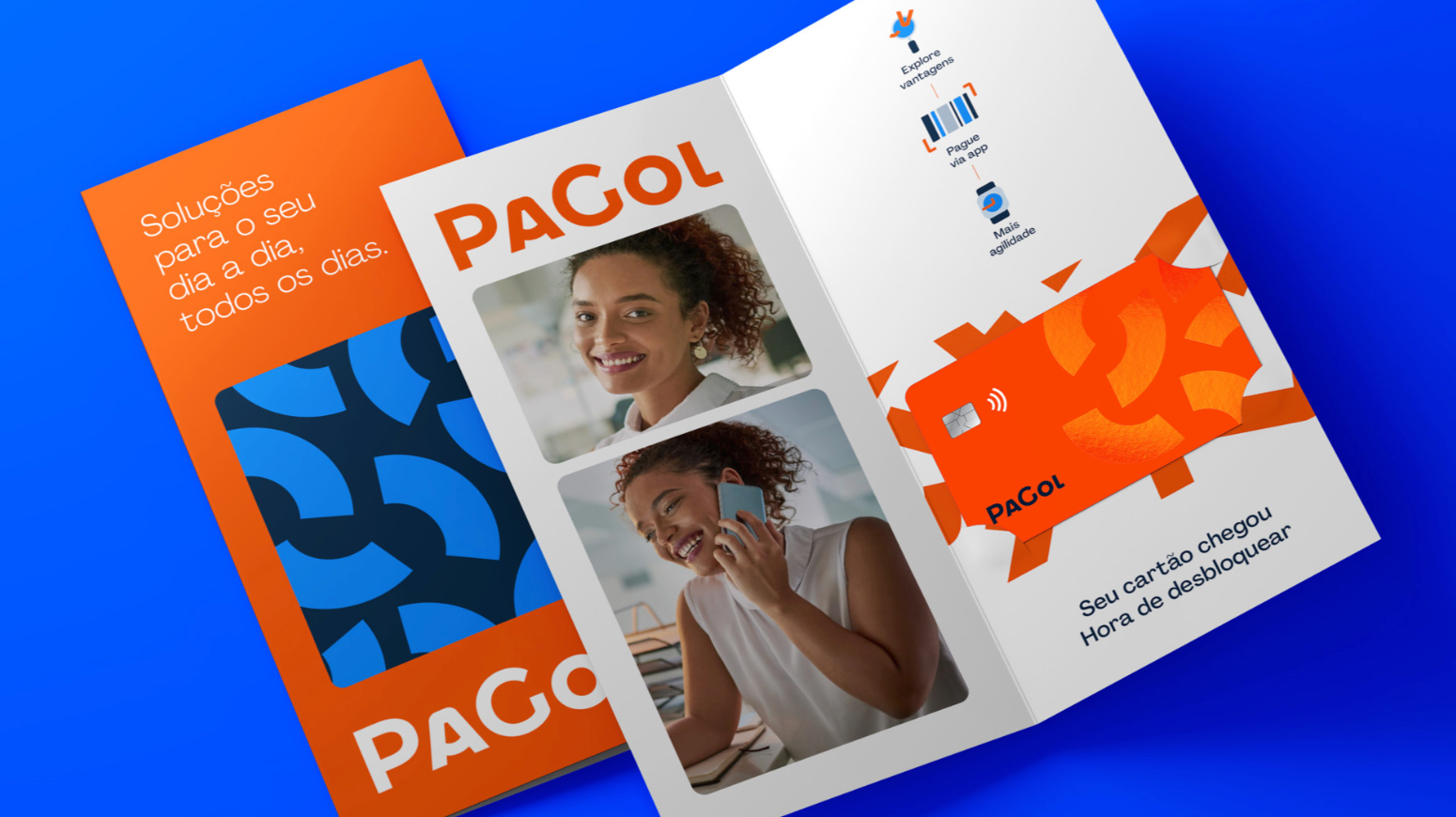 An example of printed material from the brand guidelines.