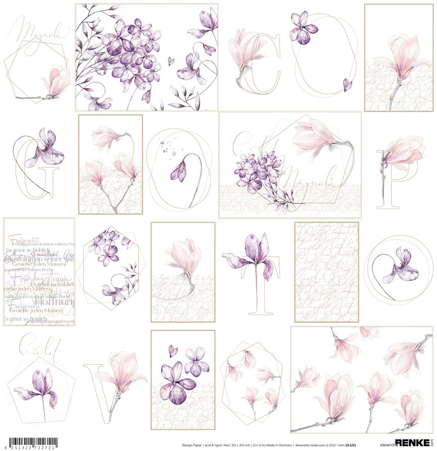 rose and purple