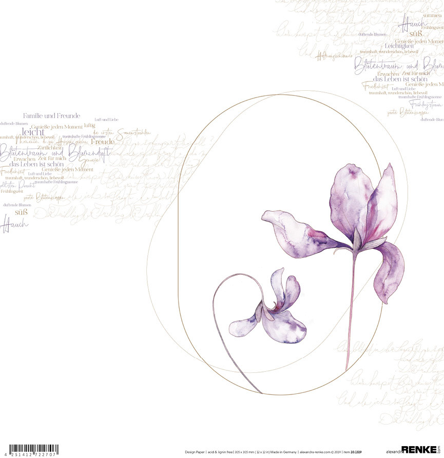 Flower Purple Lettering