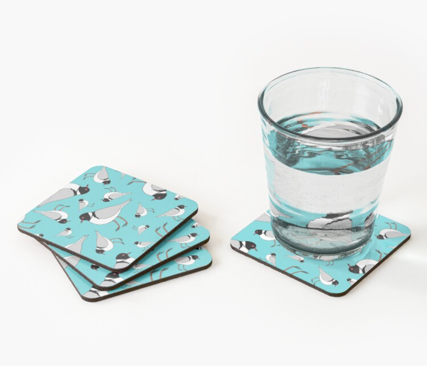 Hoodies Galore print on coasters - aqua