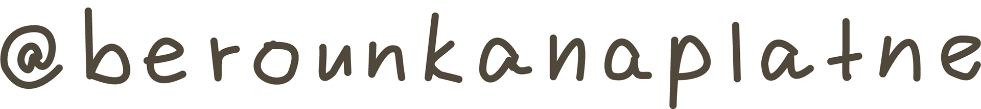 Logo @berounkanaplatne