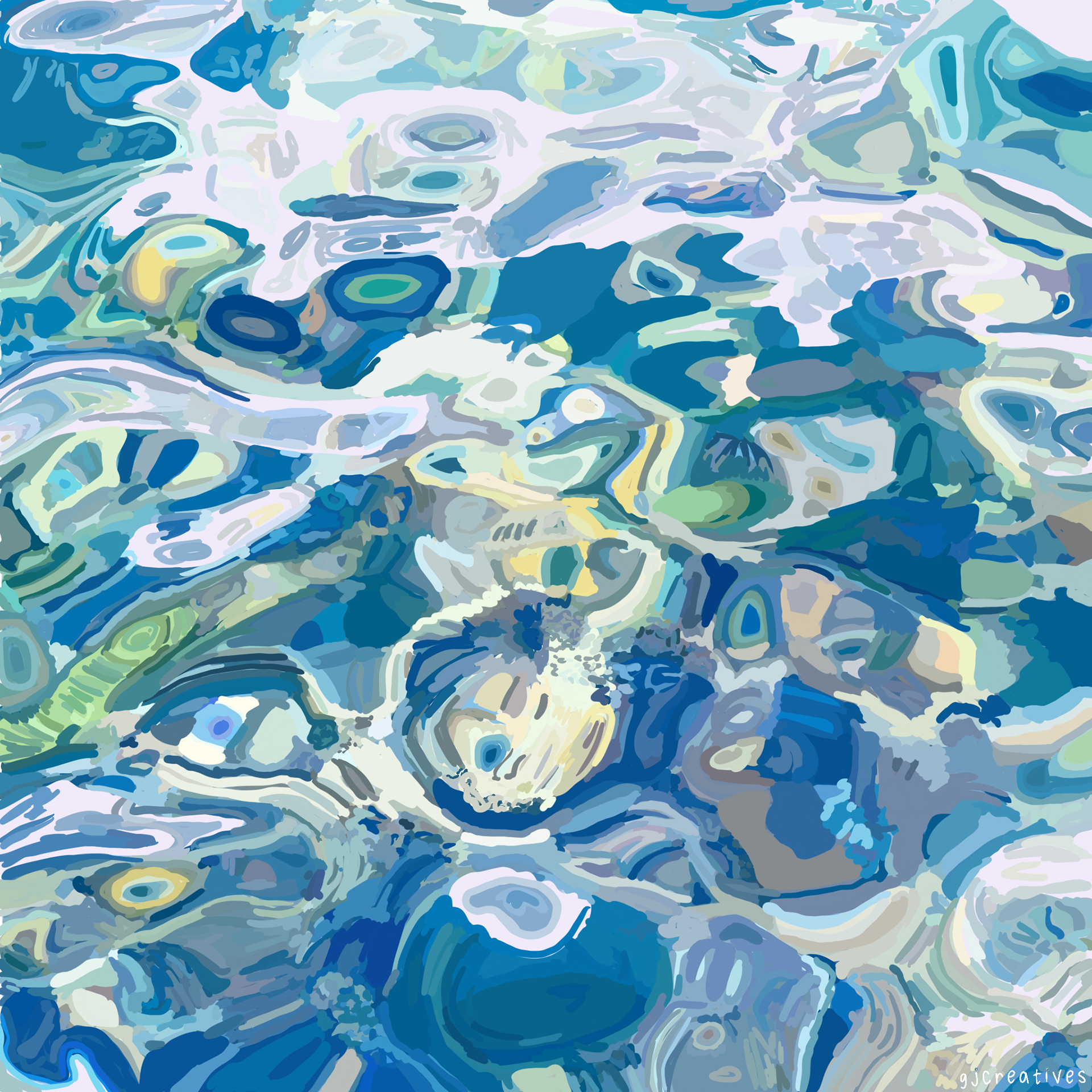 Water & Light 2 | Made with Procreate