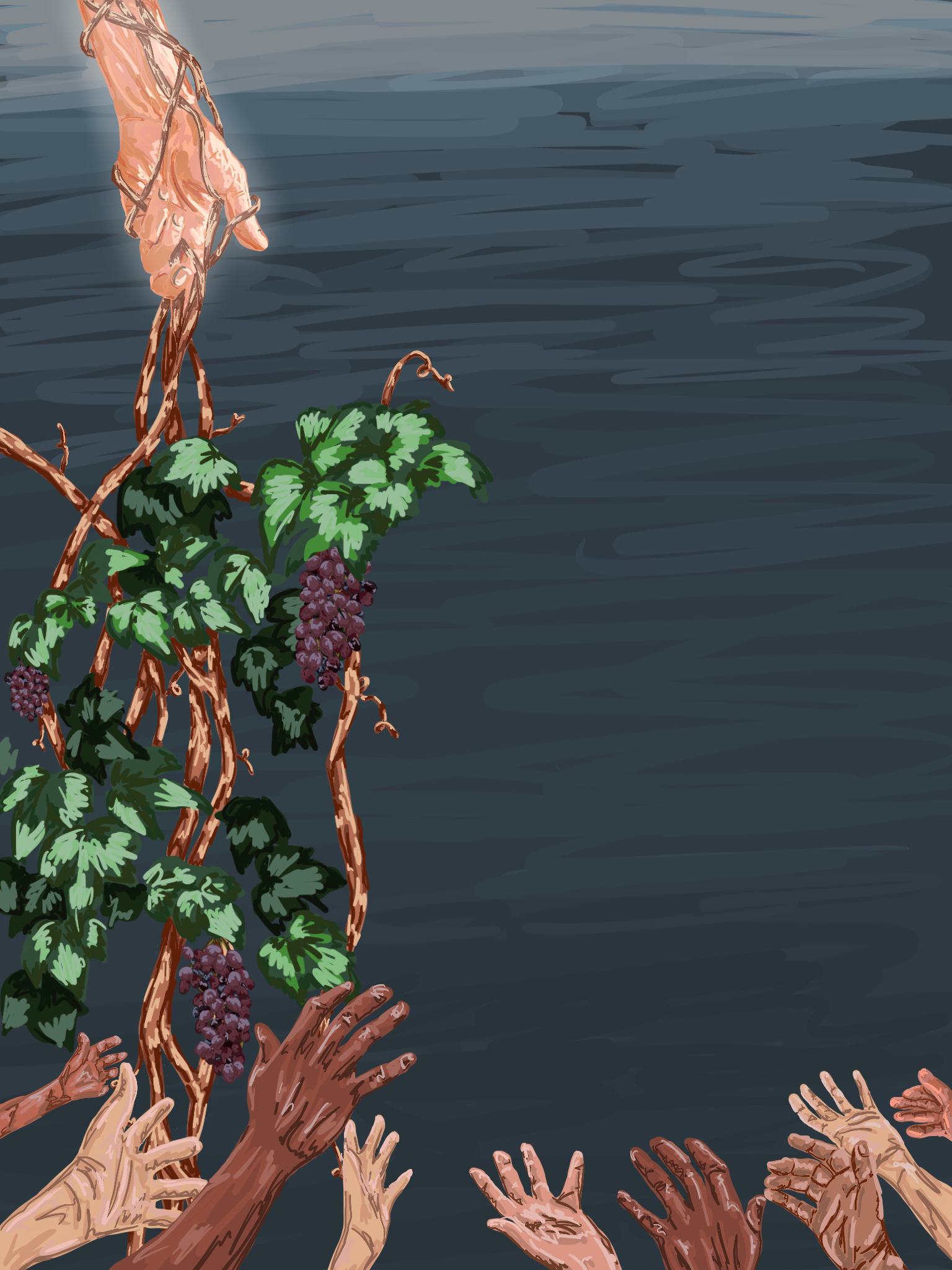 Jesus as the Vine / Made with Procreate