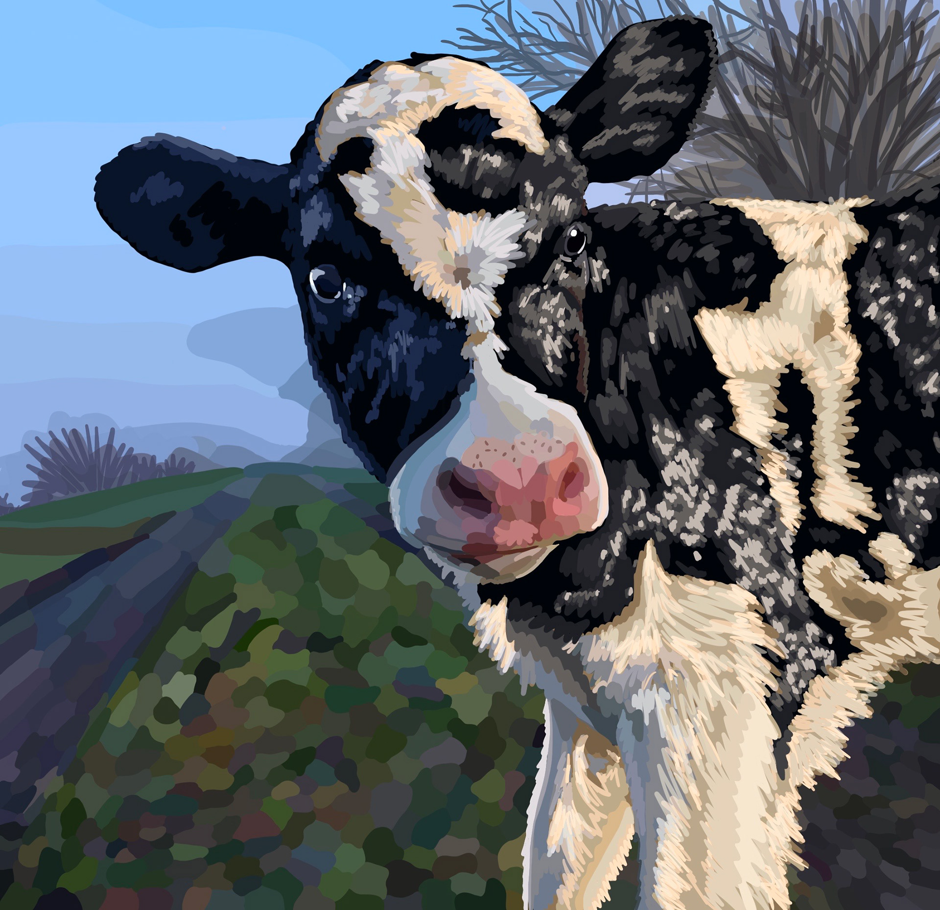 Dairy Cow / Made with Procreate