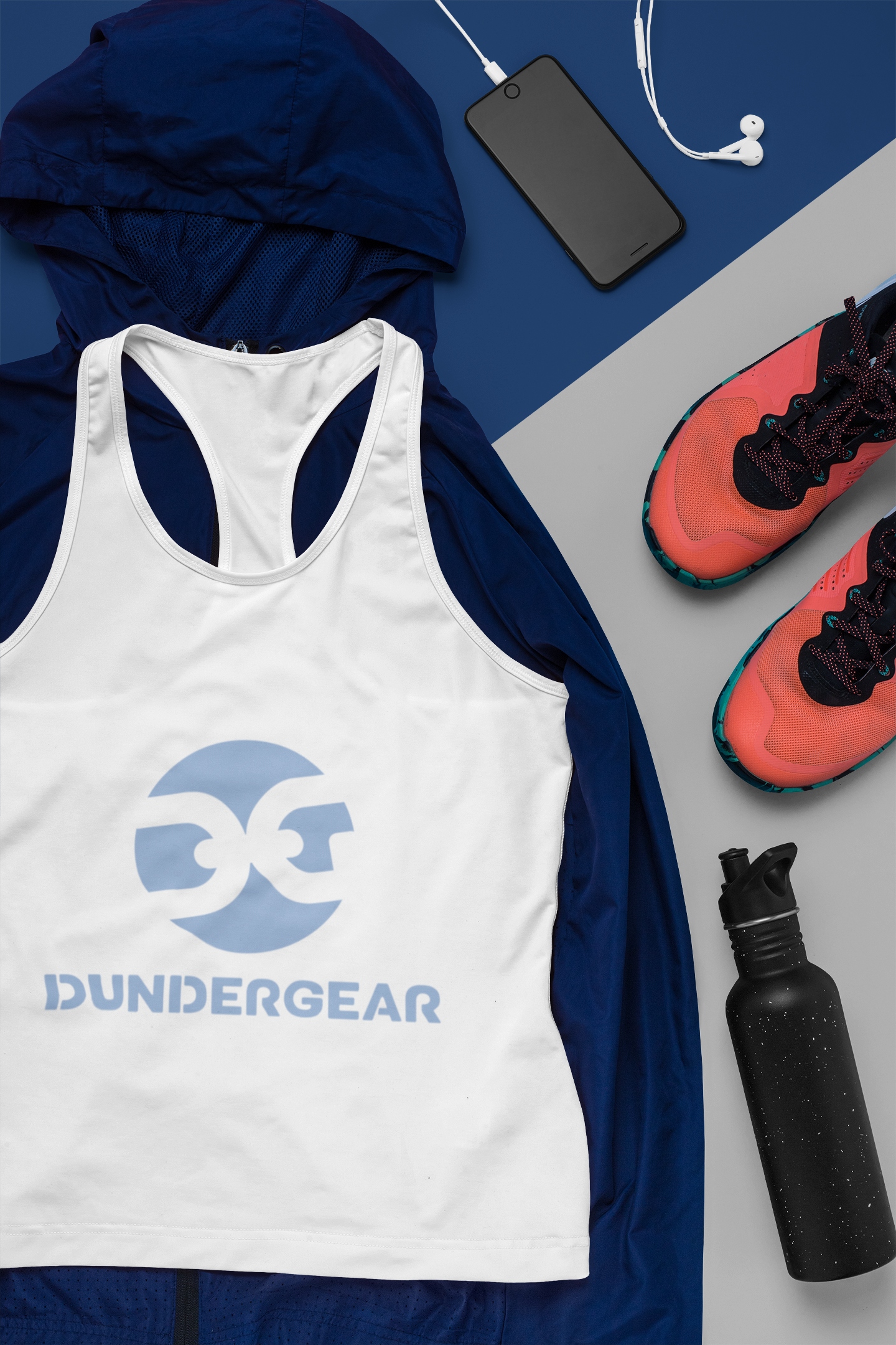 Logo design for athletic wear start-up.