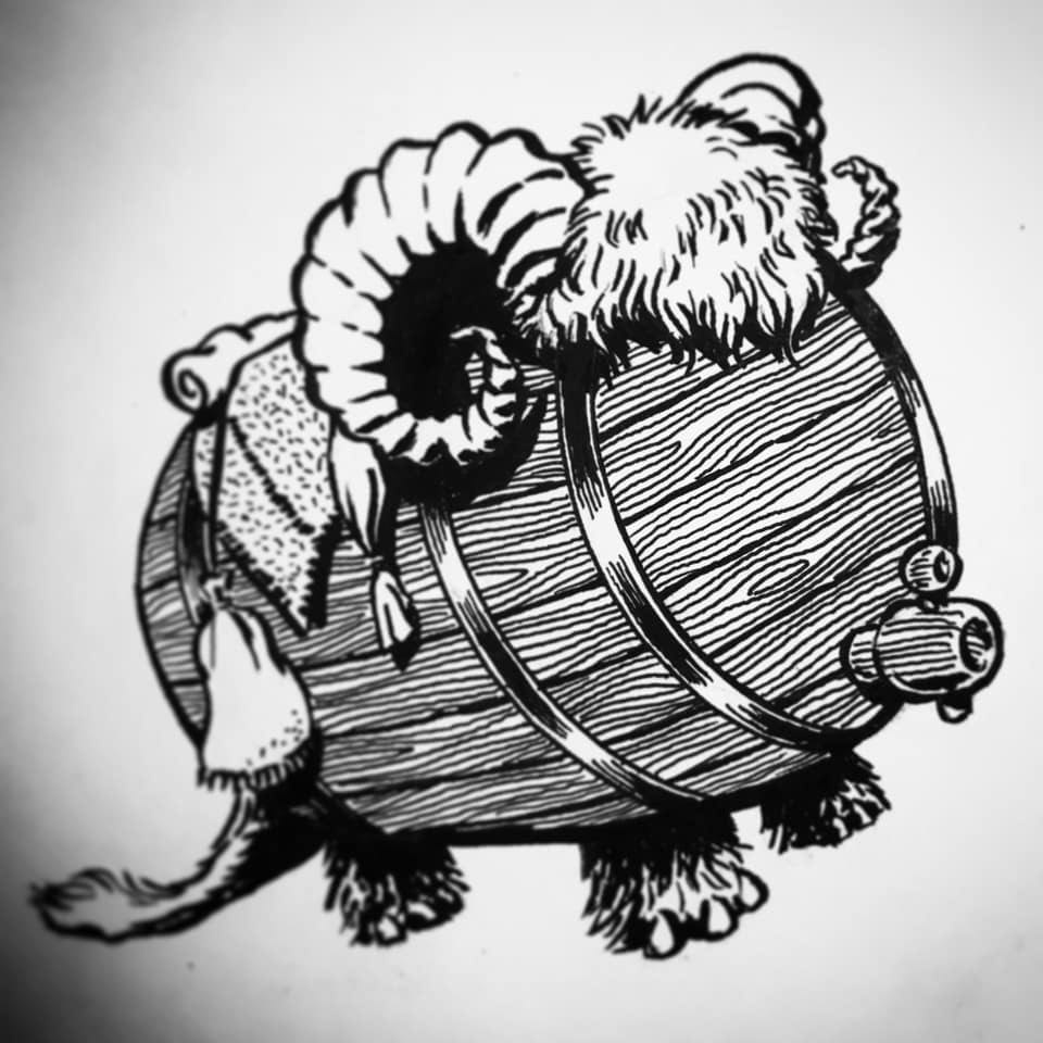 Illustration for "Banthanilla" small batch beer release.