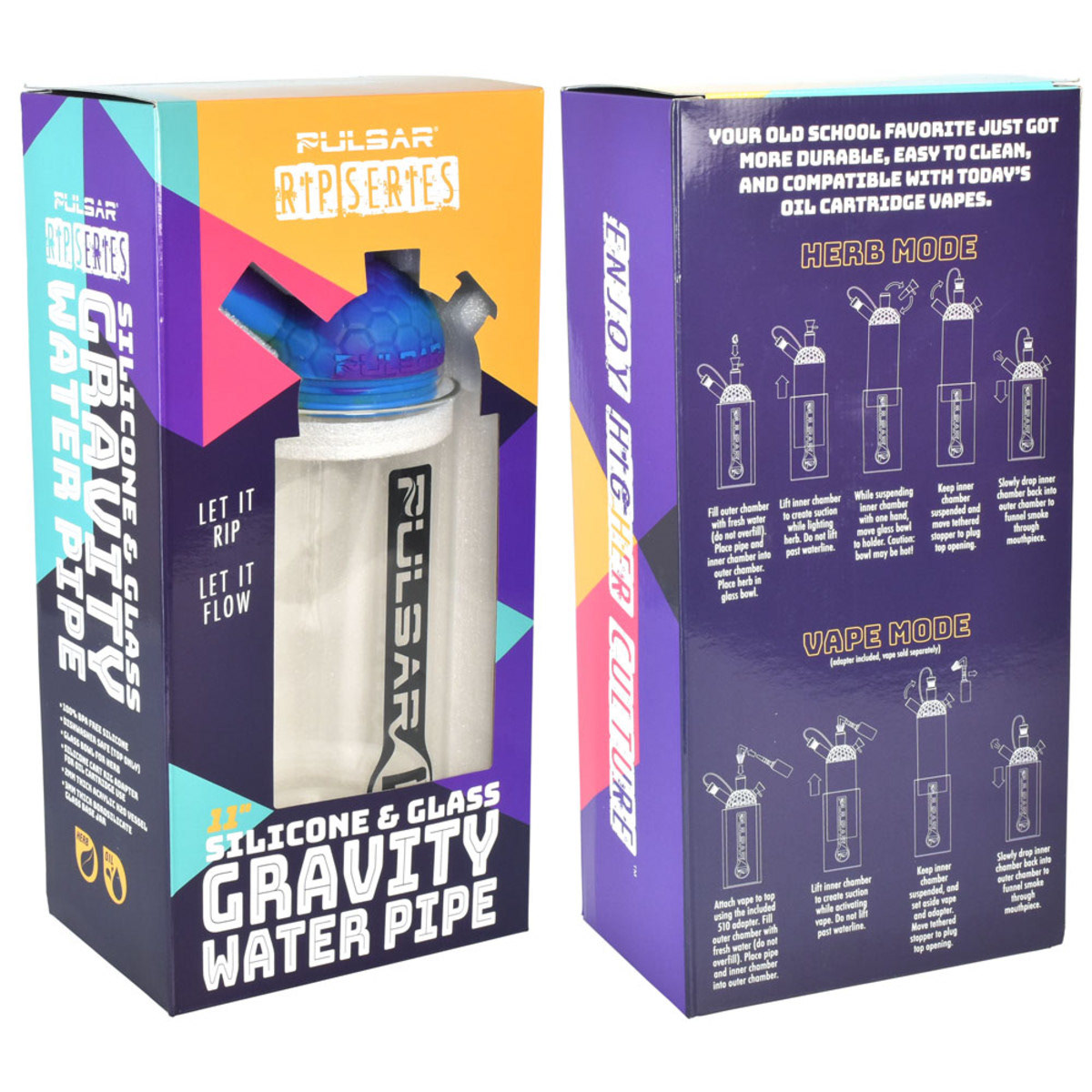 Package design for gravity pipe.
