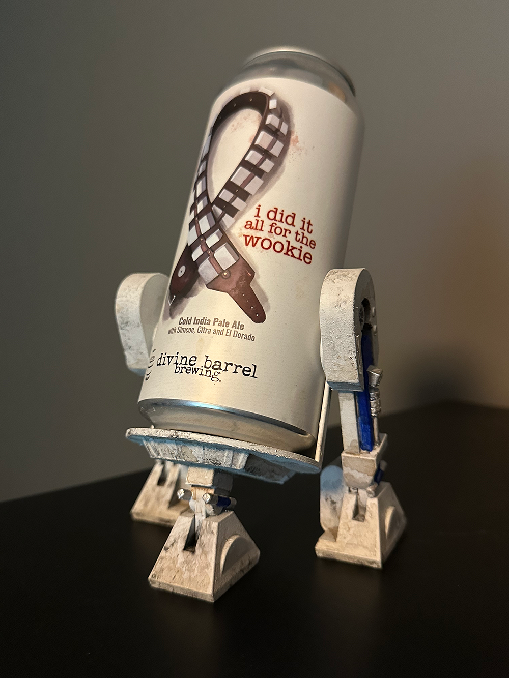 3D printed beer can holder.