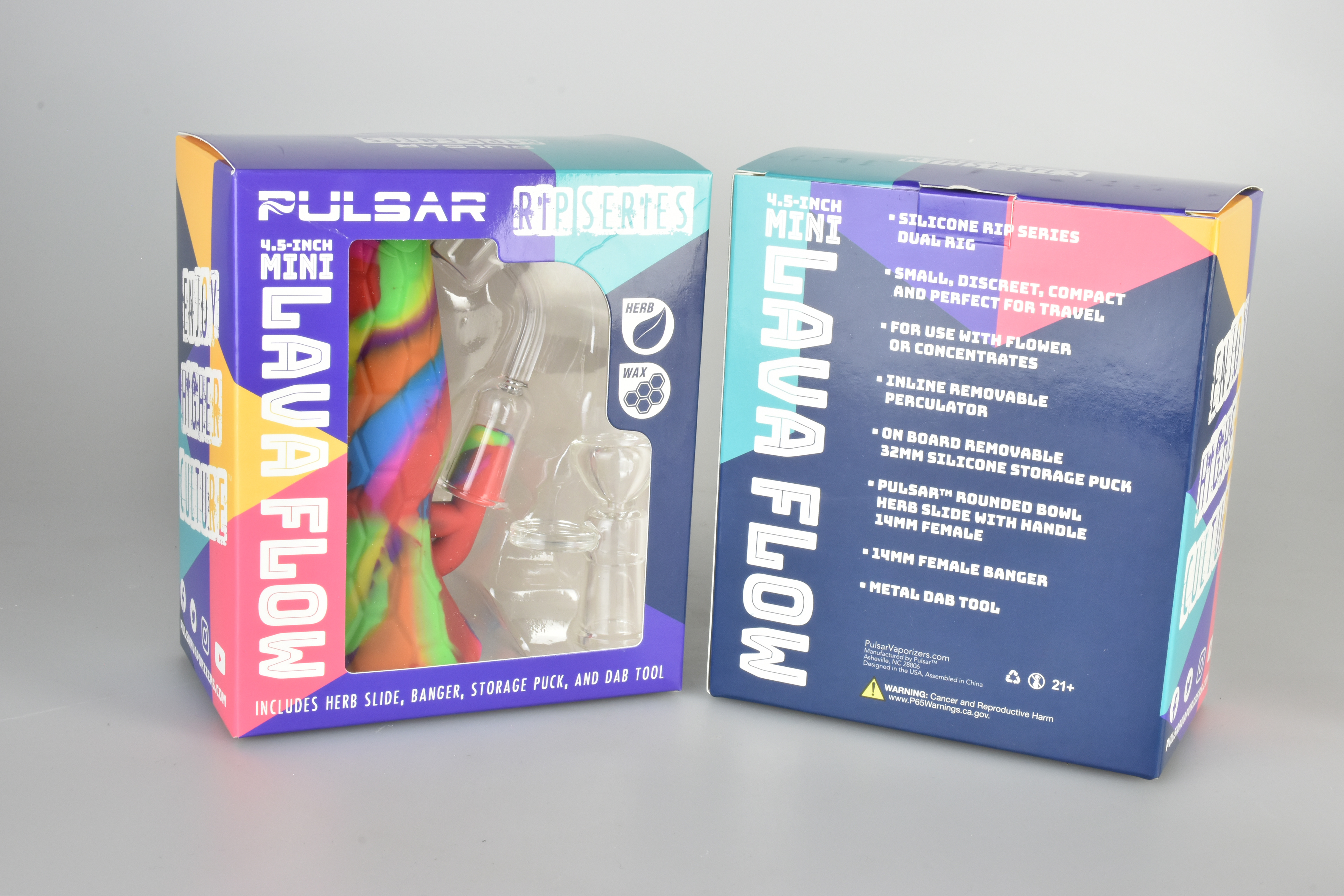 Package design for silicone waterpipe.