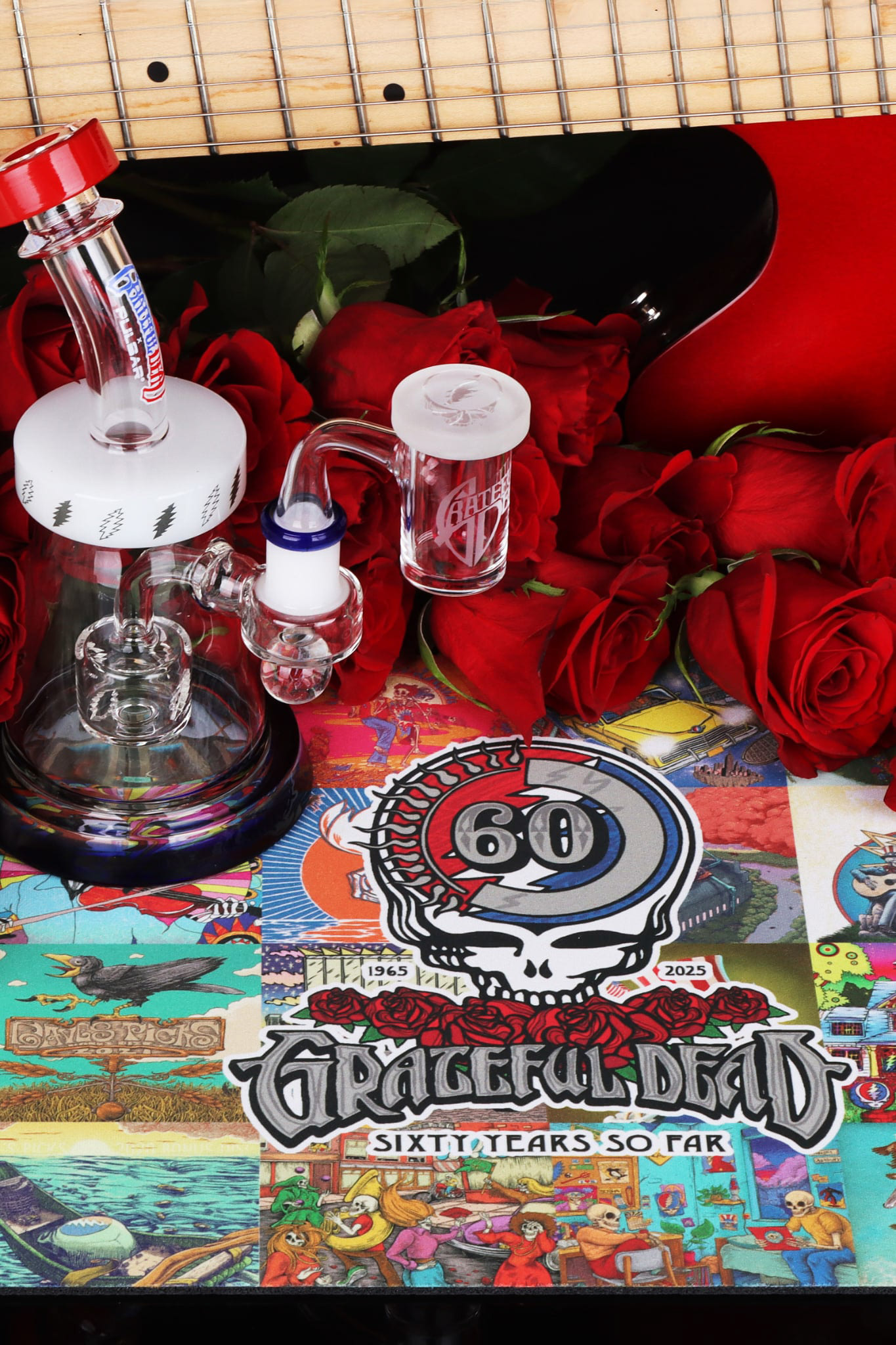 The Grateful Dead licensed products, art direction and packaging.