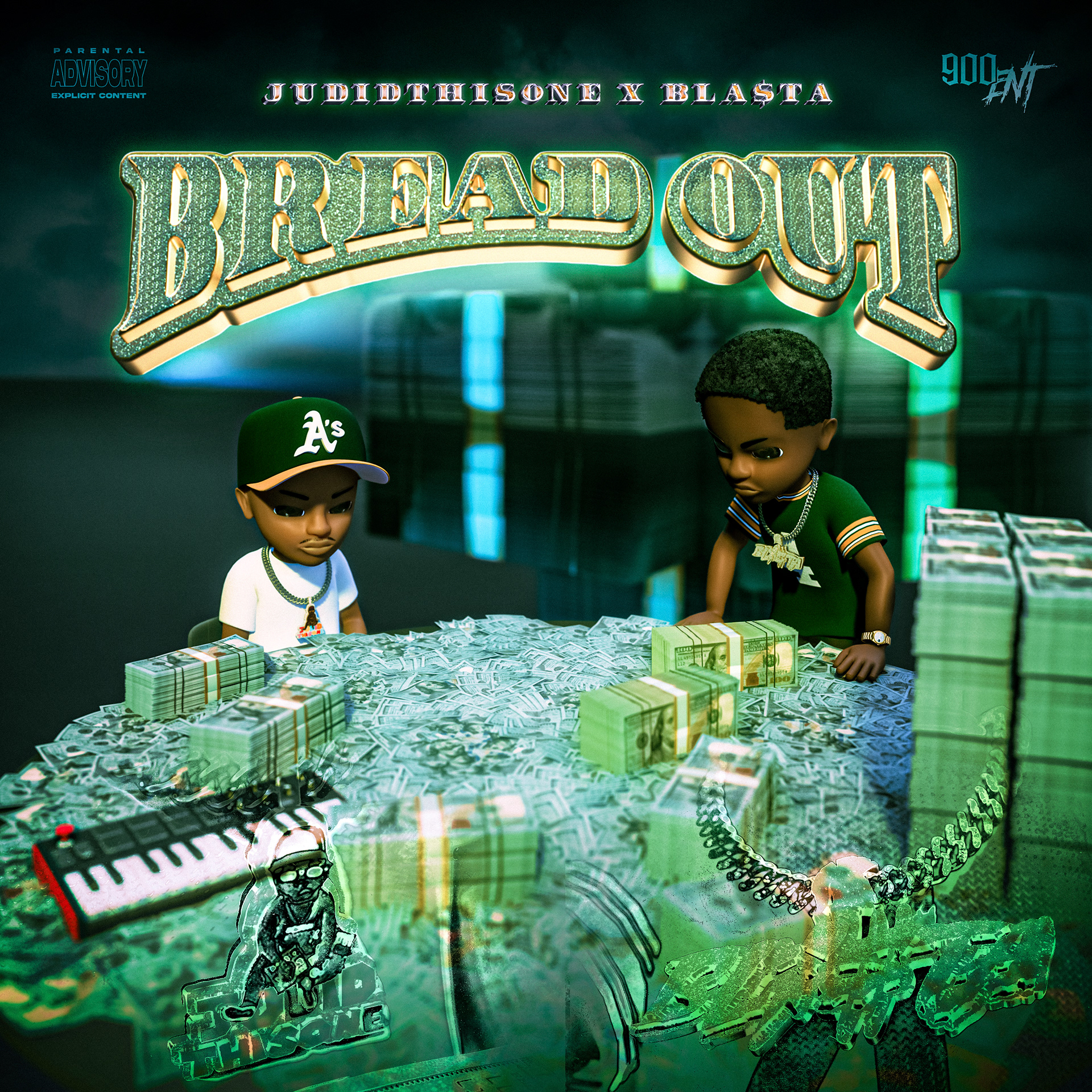 Single artwork for Bla$ta's single 'Bread Out'
