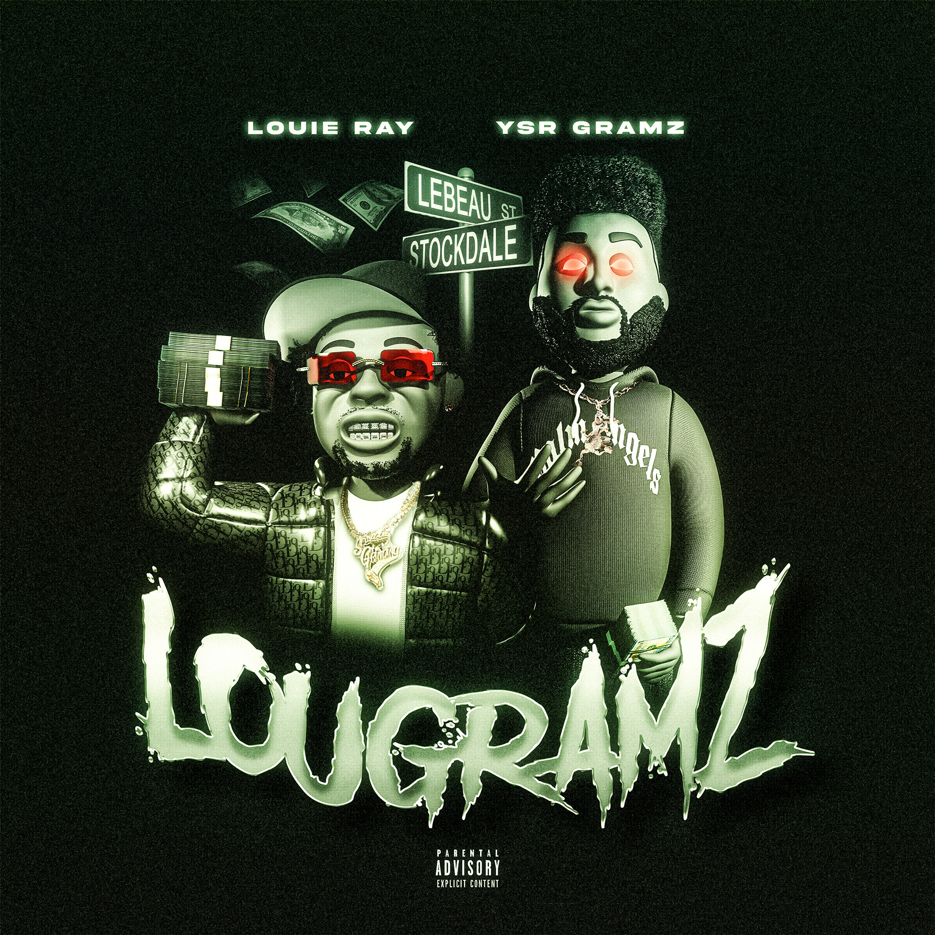 Album artwork for artists Louie Ray and YSR Gramz 'Lougramz'