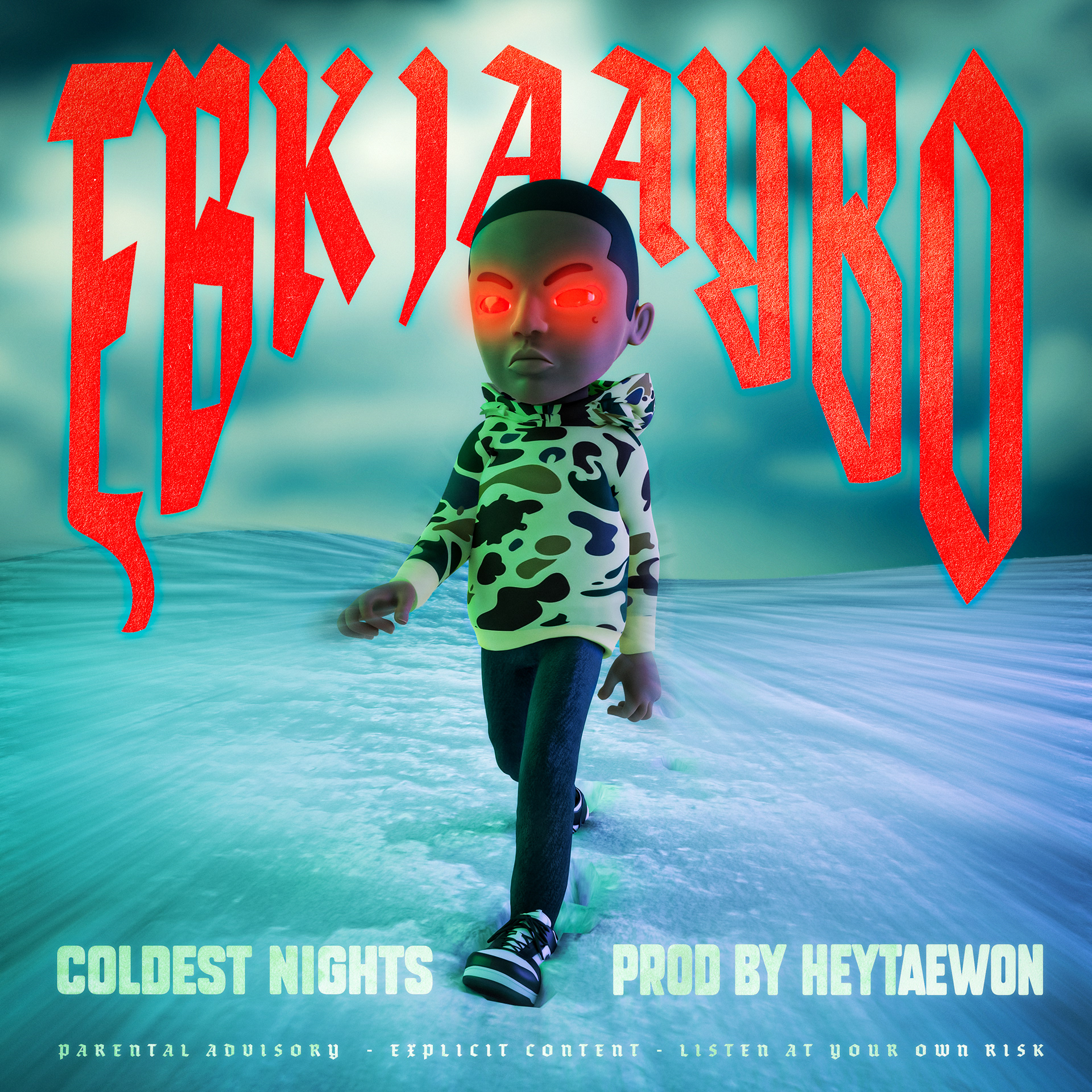 Single artwork for EBKJaaybo's single 'Coldest Nights'