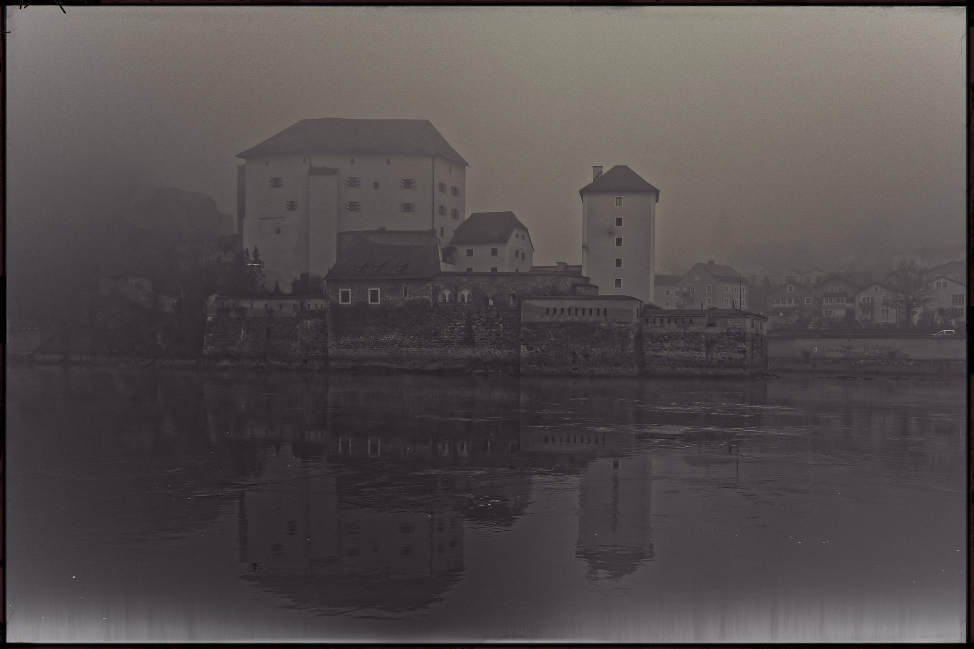 Where the fog does the storytelling. Passau, Bavaria.