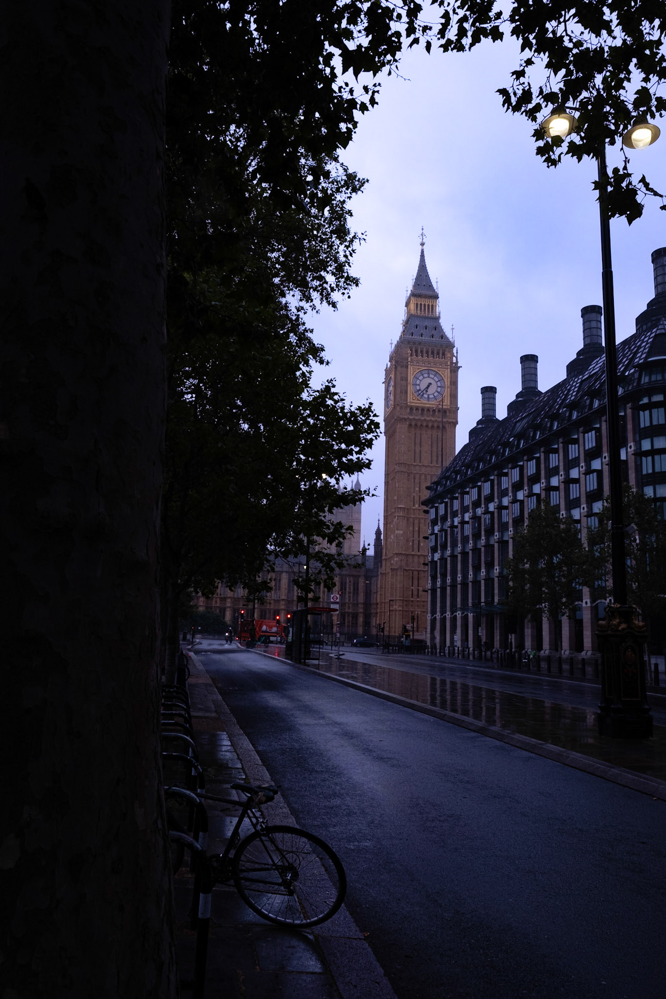 London at dawn