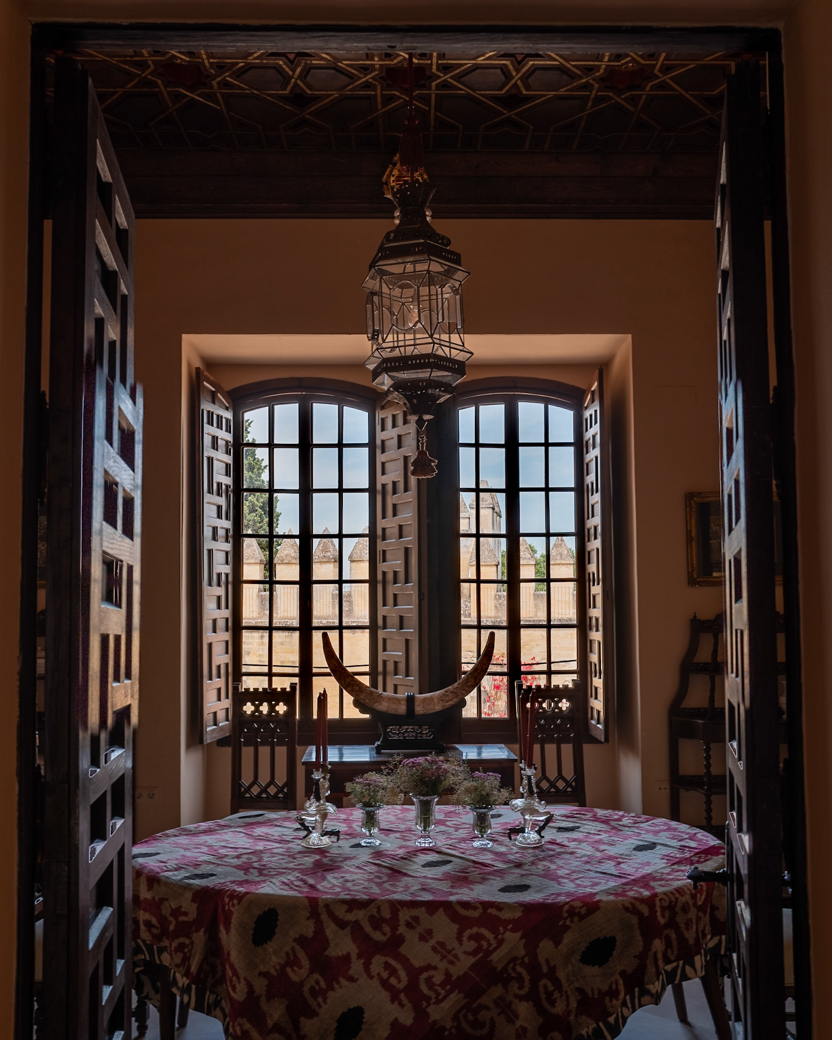 Castle of Almodovar del Rio with Marquise Eva Morejon the owner in her residence