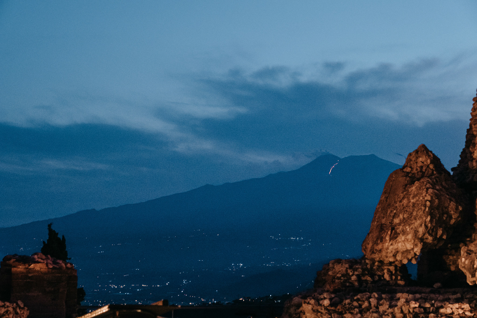 Belmond Private Concert and Mount Etna erupting!?!? Teatro Antico di Taormina