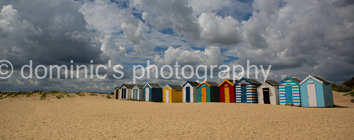 beach huts sky col
